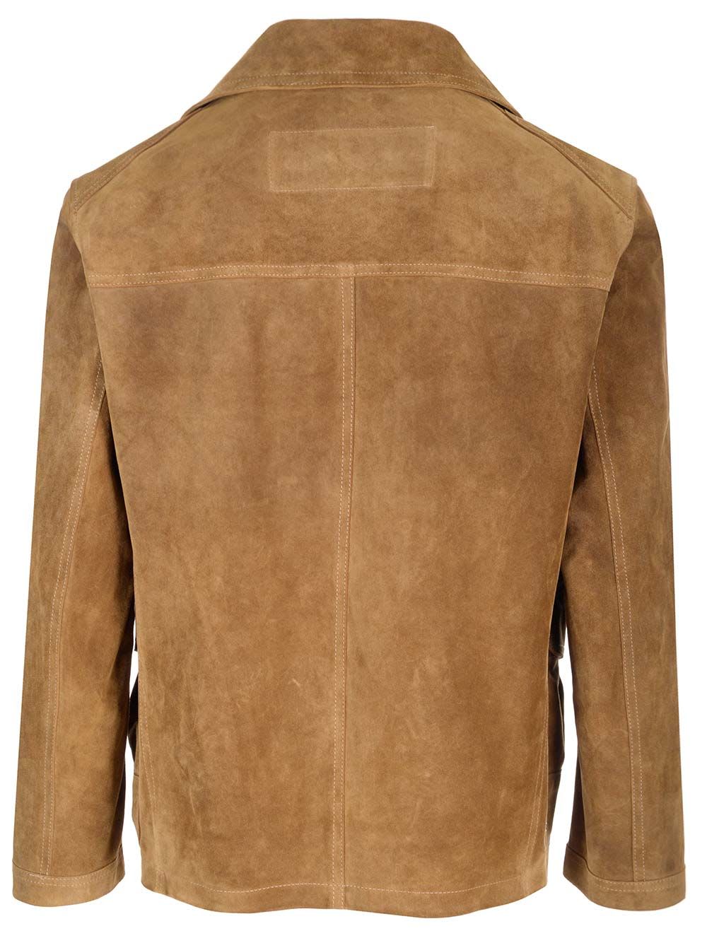 Shop Fay 4 Ganci Archive Suede Jacket In Brown