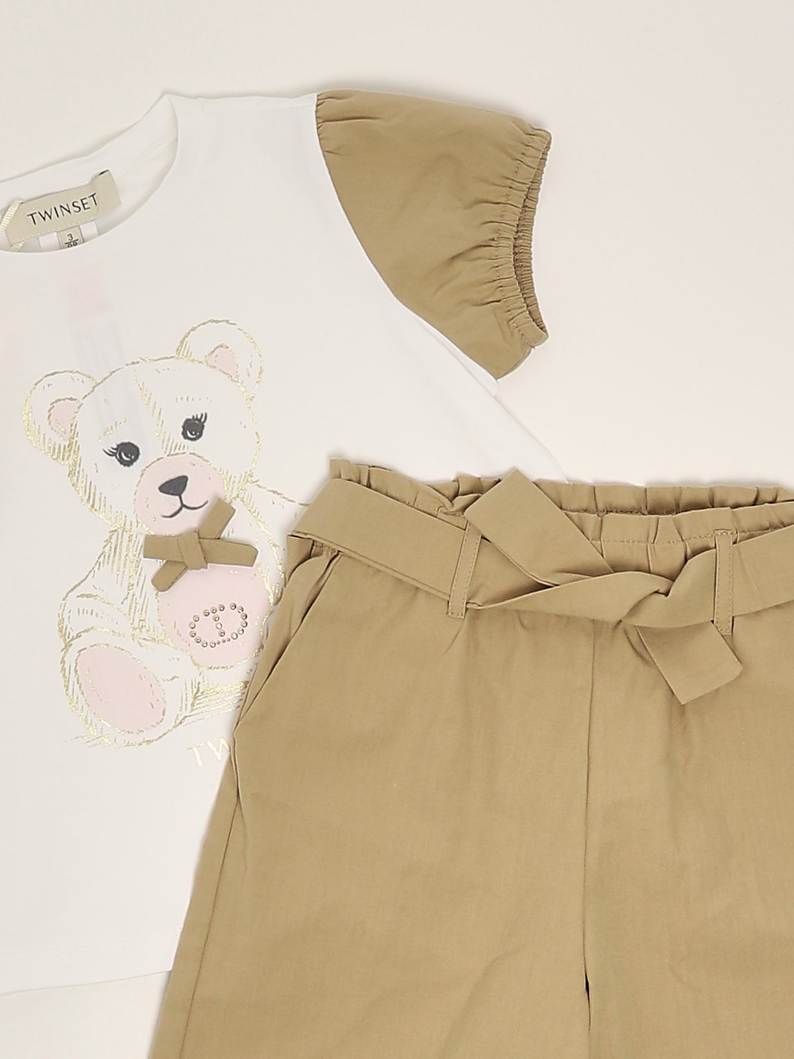 Twinset T-shirt+trousers Suit In Brown