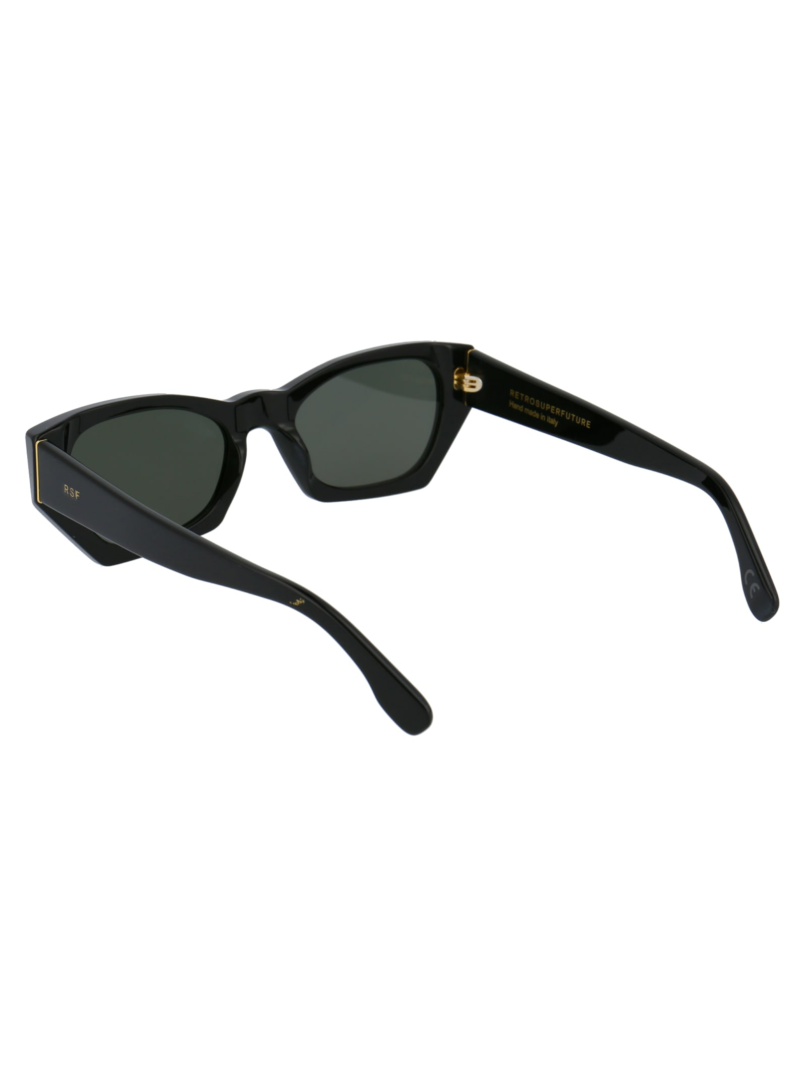 Shop Retrosuperfuture Amata Sunglasses In Black Faded