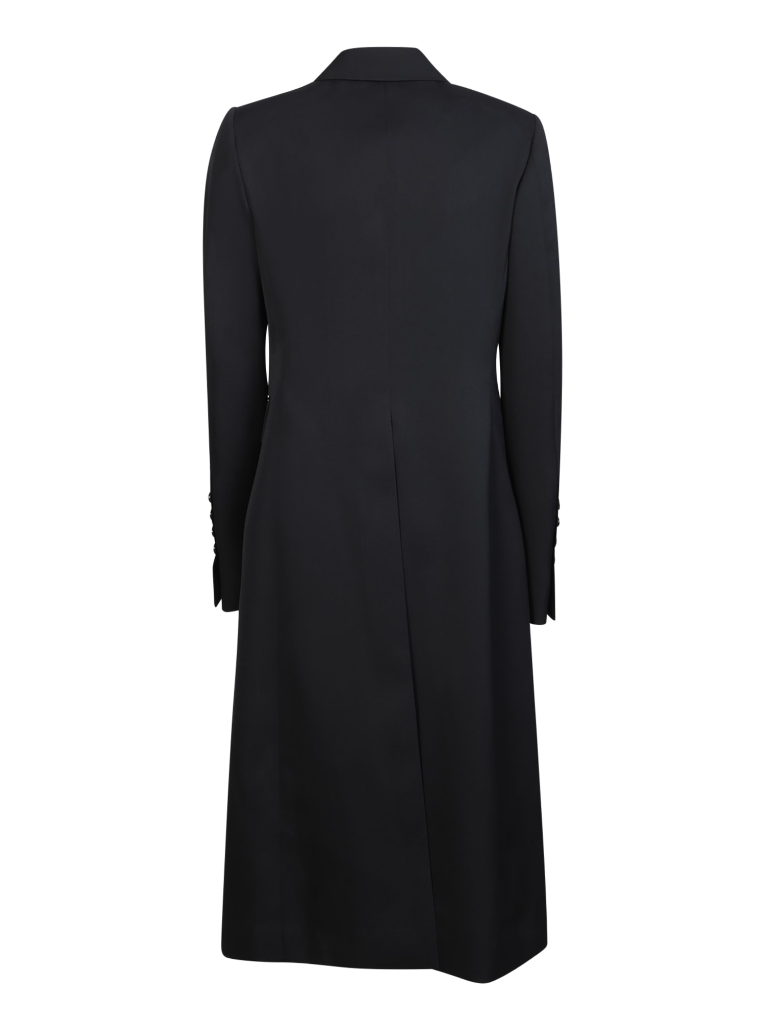 Shop Sapio Black Lurex Tuxedo Coat