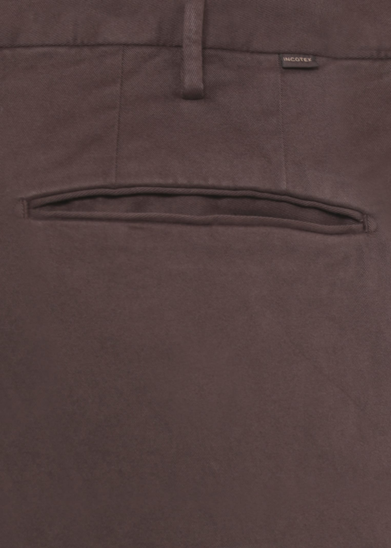 Incotex Straight-leg Brown Cotton Pants With Classic Detailing In Brown
