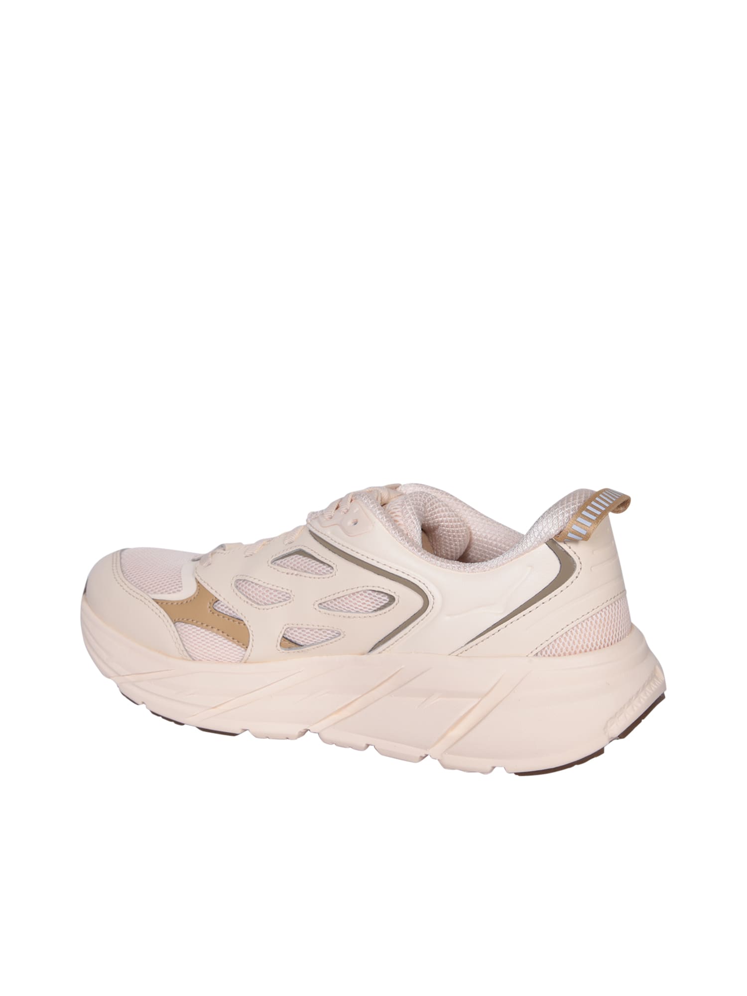 Shop Hoka Clifton L Beige Sneakers By  One One