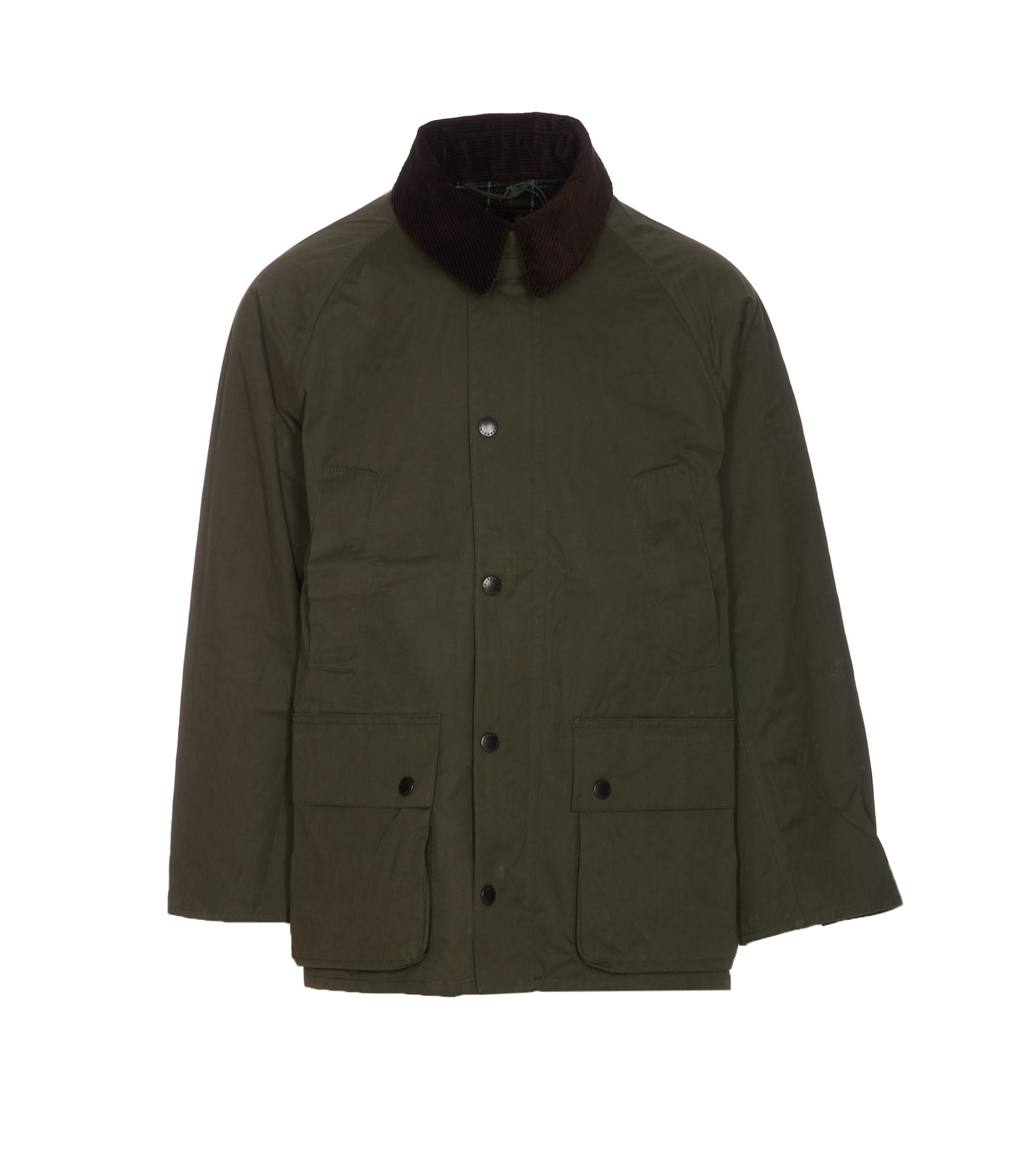 Shop Barbour Oversize Peached Bedale Casual Jacket In Sage