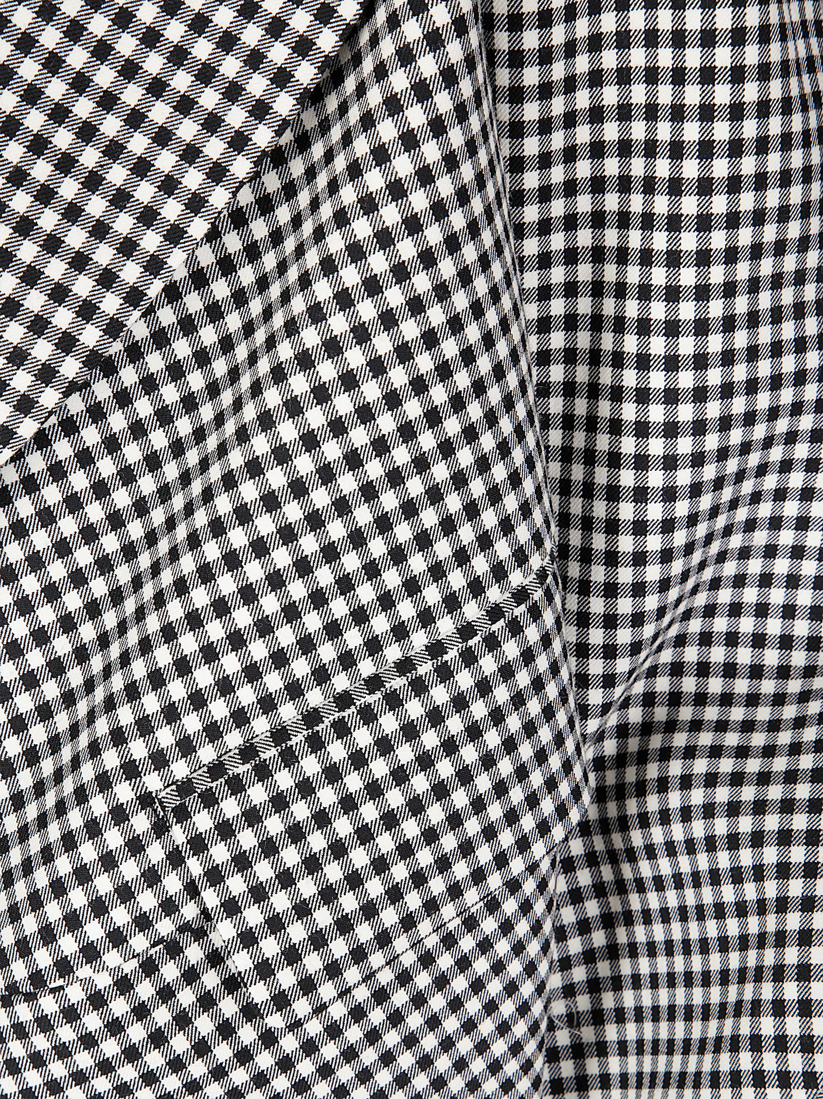 Comme Des Garçons Asymmetric Wool Jacket With Cropped Fit In Multi
