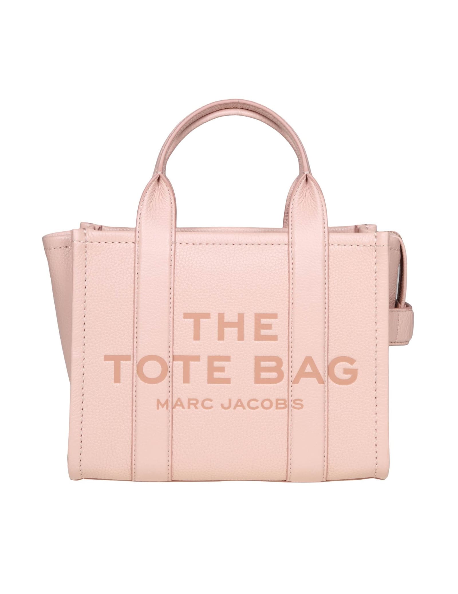 Marc Jacobs Mini Tote In Pink Leather In Rose