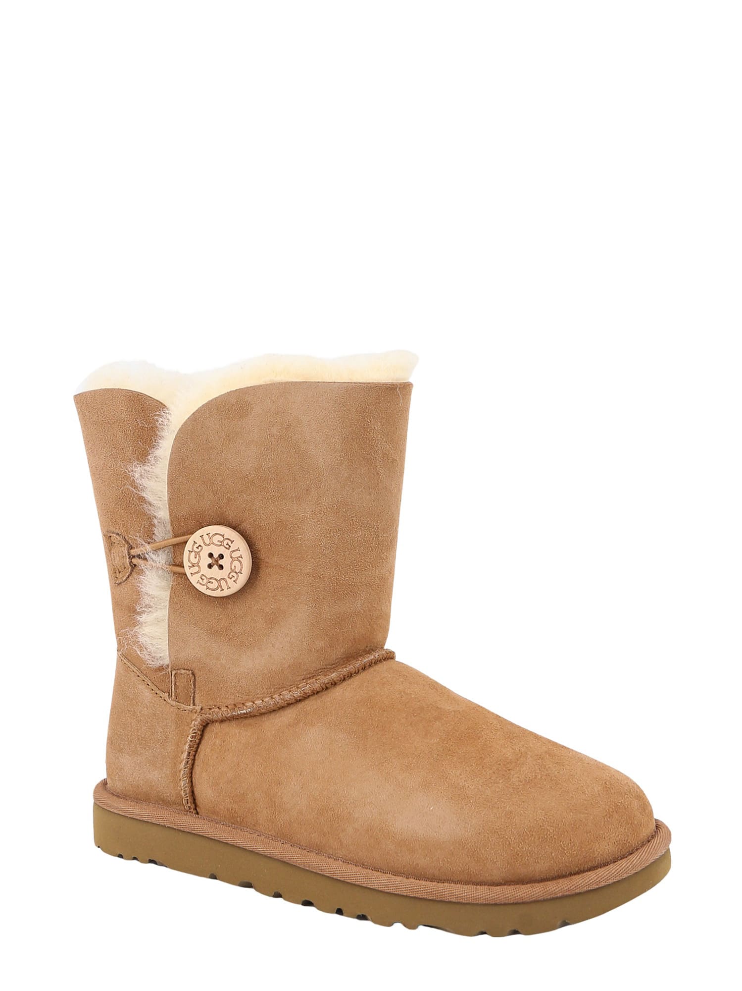 Shop Ugg Bailey Button Boots In Beige