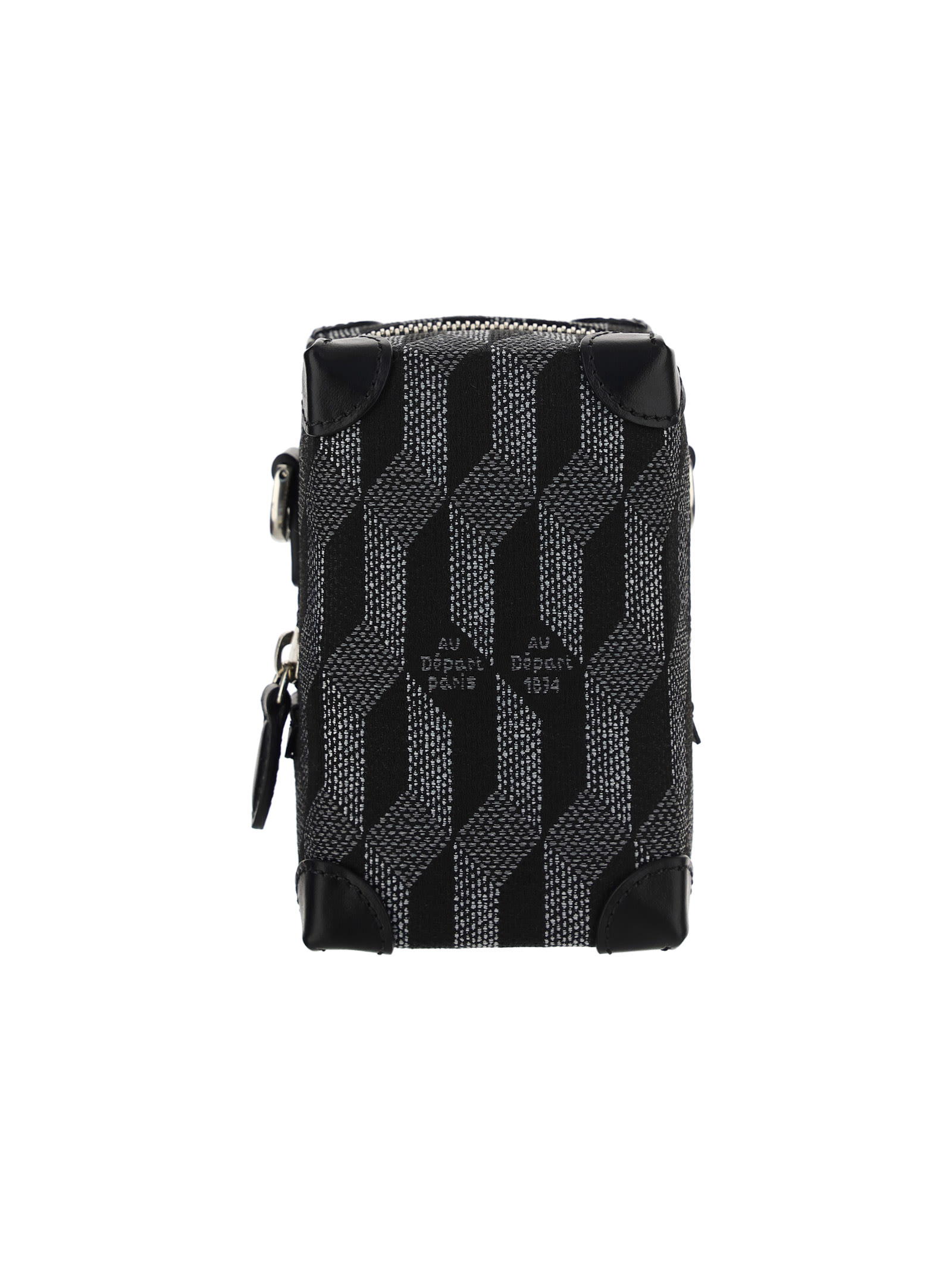 Click to view more detailed imagery on our partner's website Au Depart Le Micro Soft Bag In Noir Monogramme