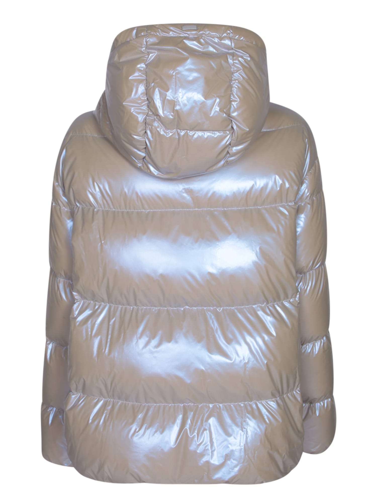Shop Herno Laminar Ivory Ice Cub Down Jacket In White
