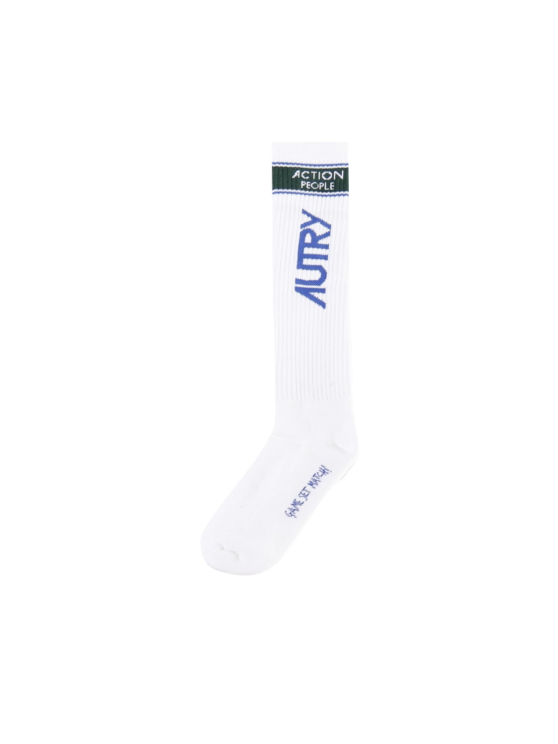 Shop Autry Socks With Logo In White Black