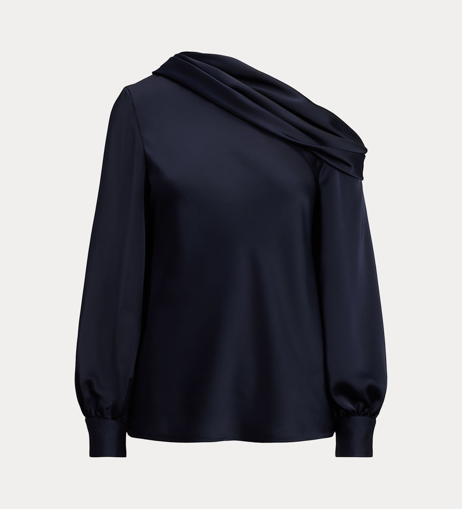 Polo Ralph Lauren Zamiel Long Sleeve Blouse In Blue