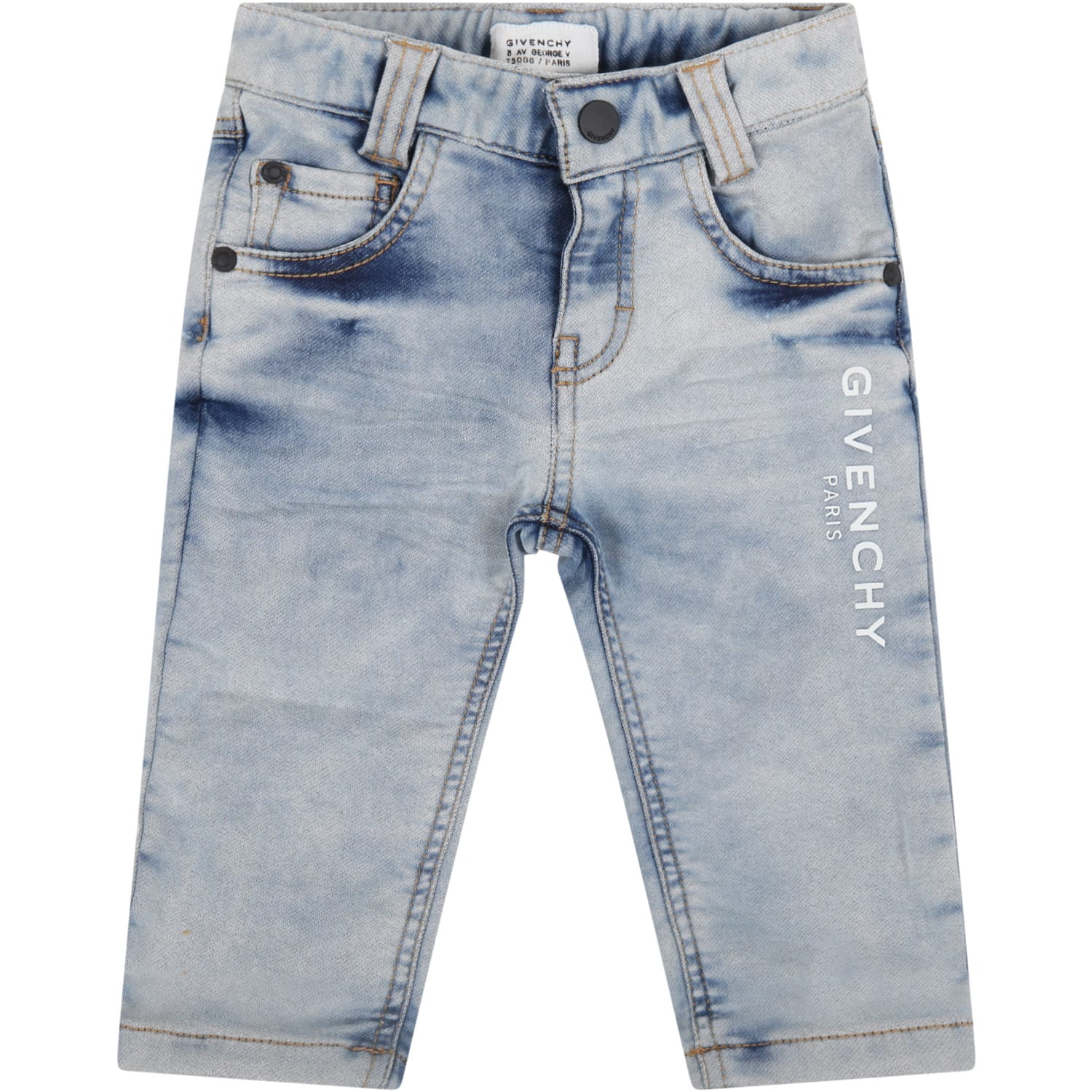 Givenchy Light Blue Jeans For Babykids