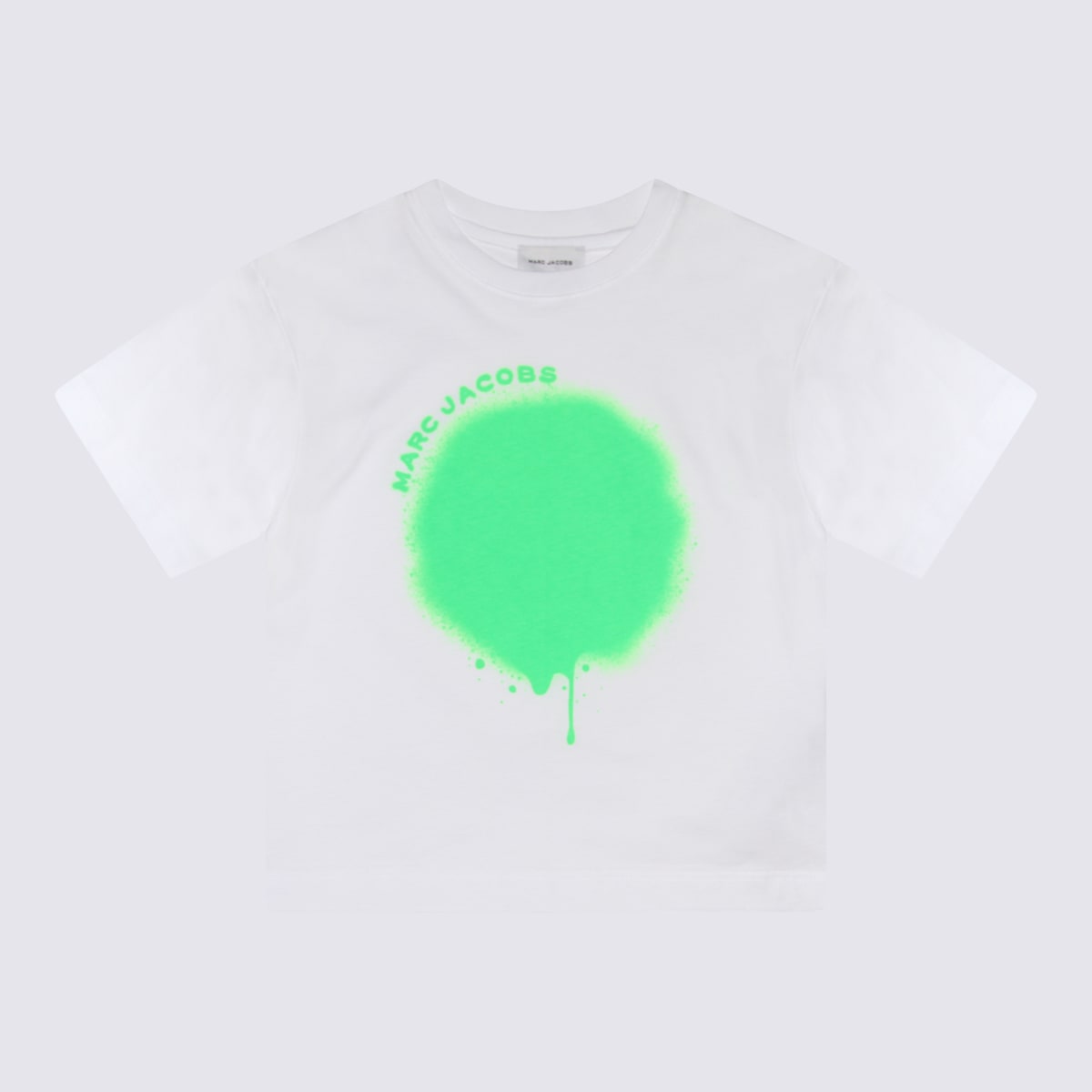 Shop Marc Jacobs White And Green Cotton T-shirt