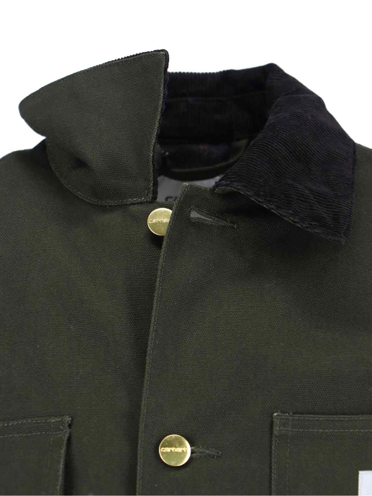 Carhartt Long Sleeve Jacket With Chest And Front Pockets In Green
