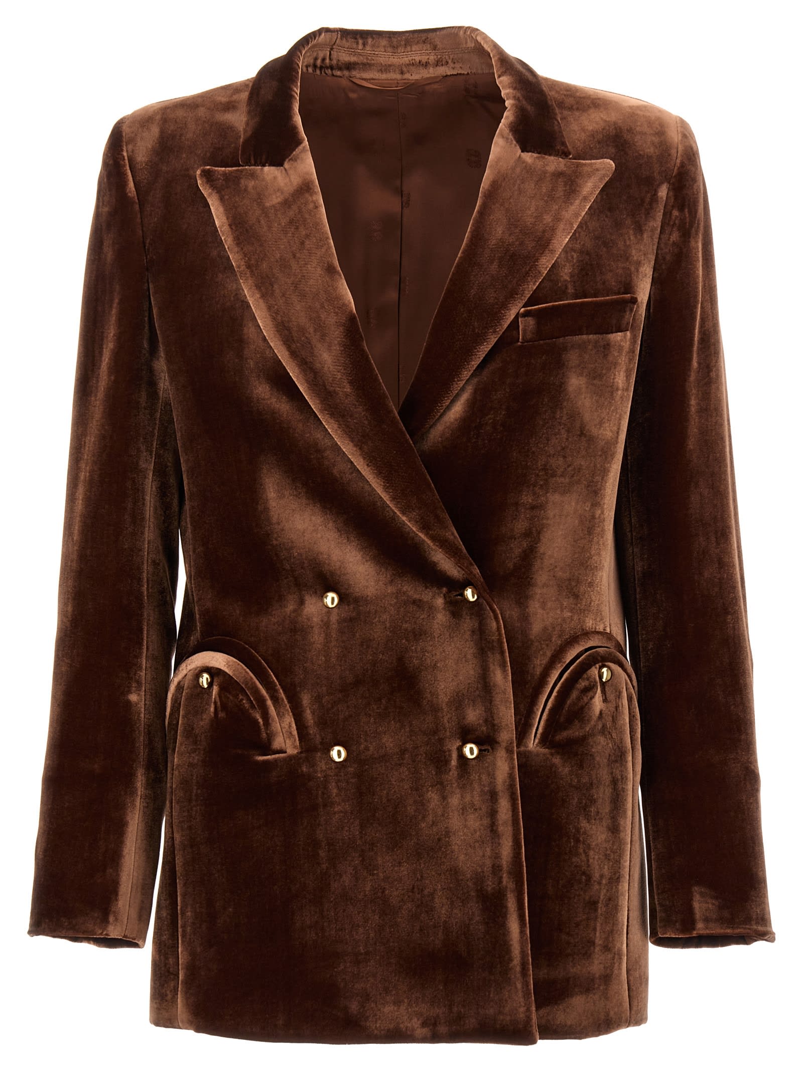 Shop Blazé Milano Afterglow Everyday Blazer In Brown