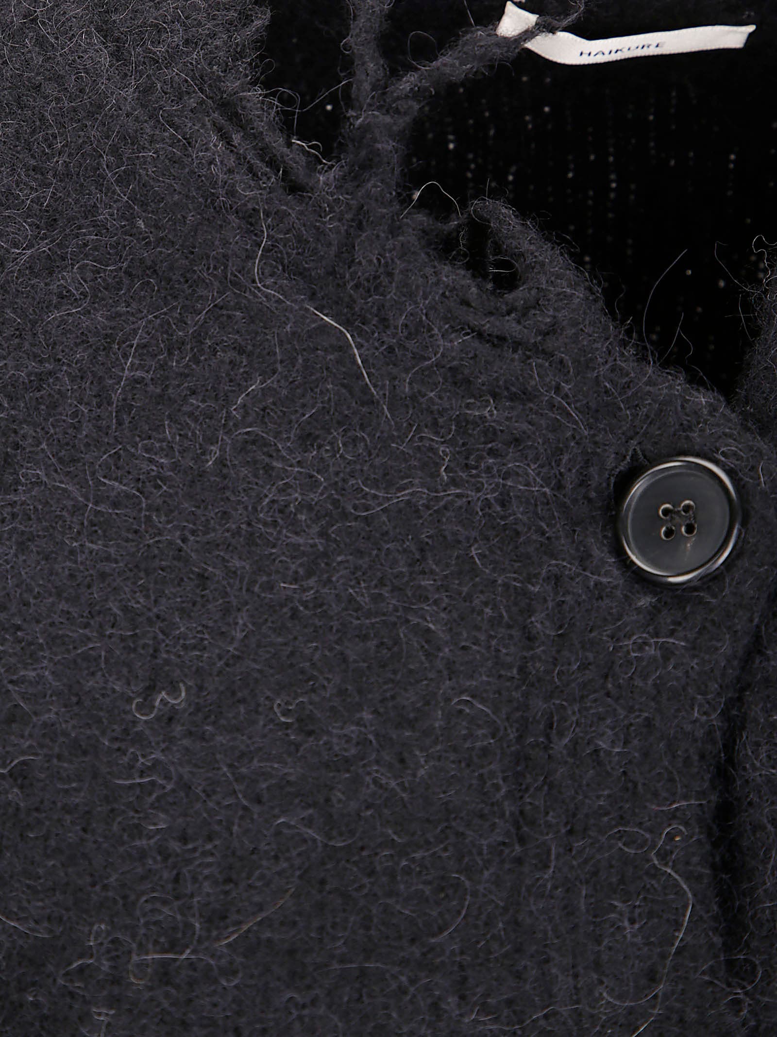 Haikure Jill Sweater With Long Sleeves And Distressed Edges In Black
