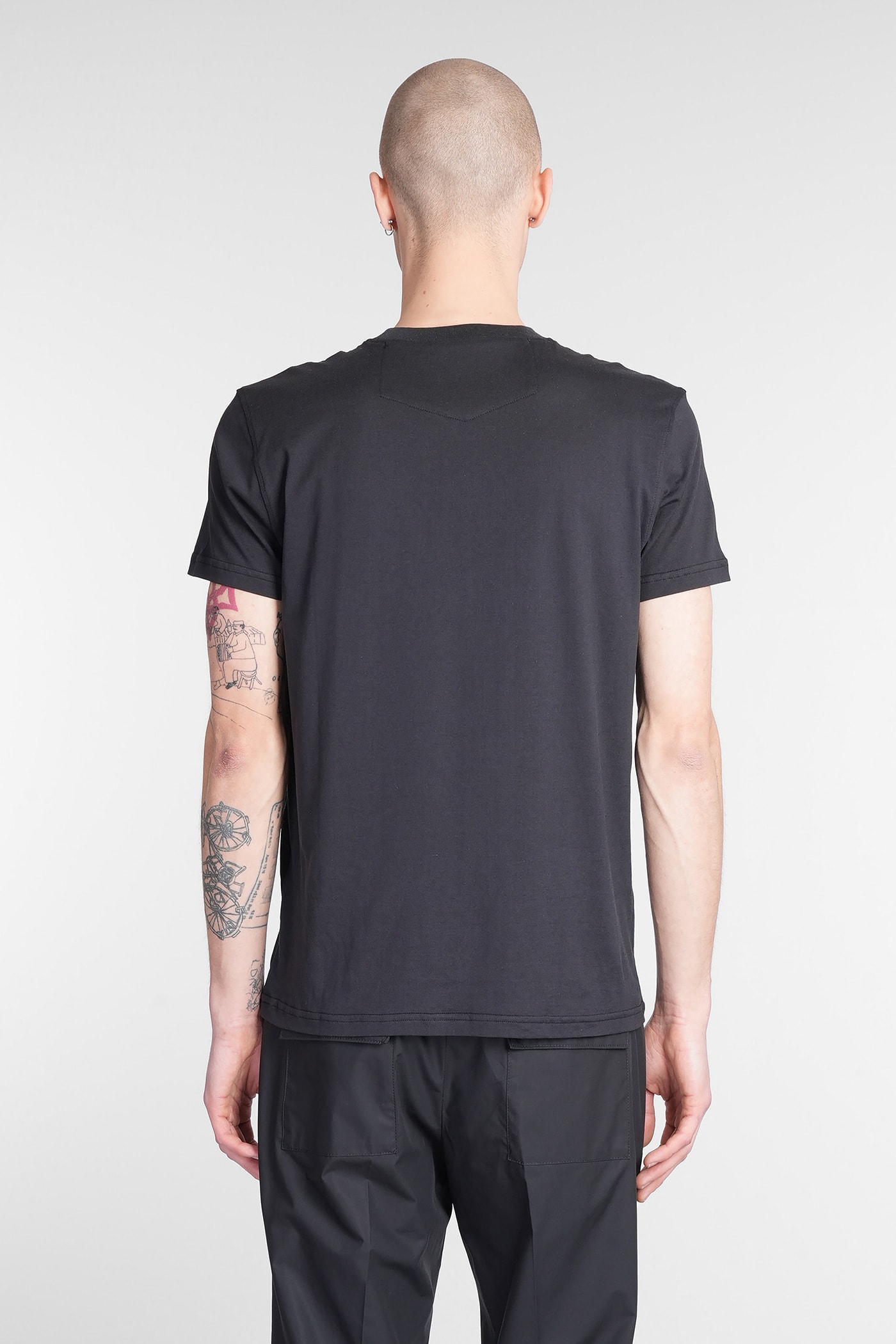 Pt Torino 01cd T-shirt In Black Cotton In Black