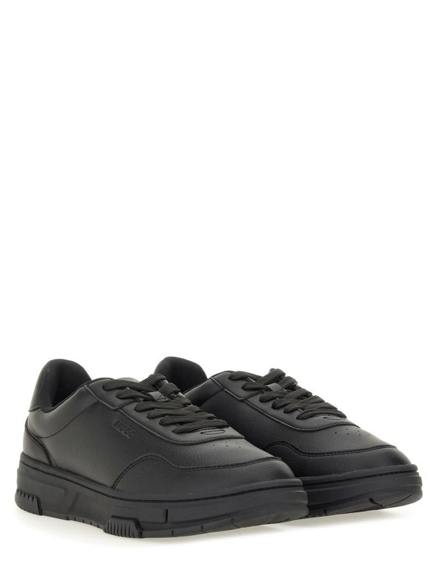 Hugo Boss Hugo Sneaker With Zigzag Detail In Black