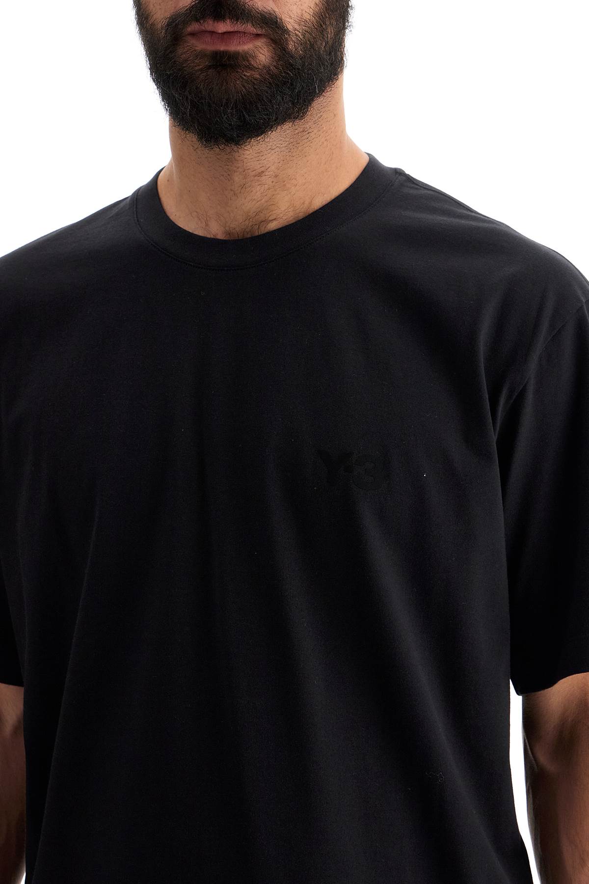 Shop Y-3 Oversized Logo T In Black (black)