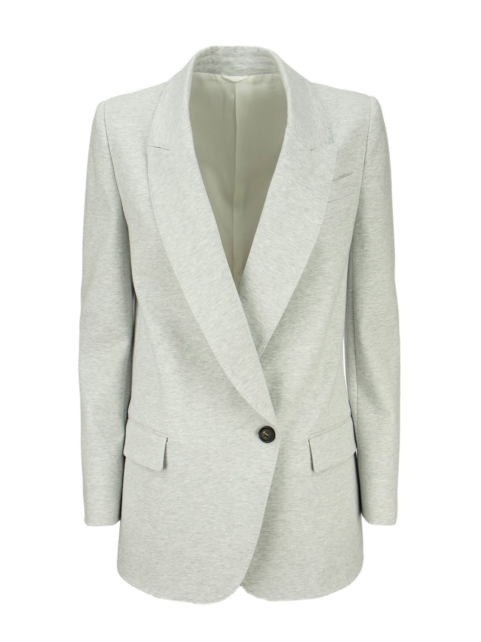 Photo of  Brunello Cucinelli Lightweight Stretch Cotton Fleece Jacket With Monili- shop Brunello Cucinelli jackets online sales