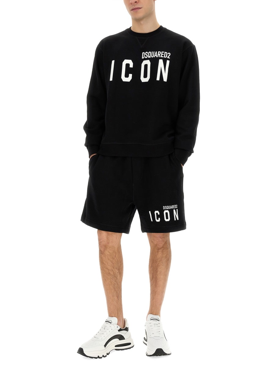 Shop Dsquared2 Icon Sweatshirt In Black