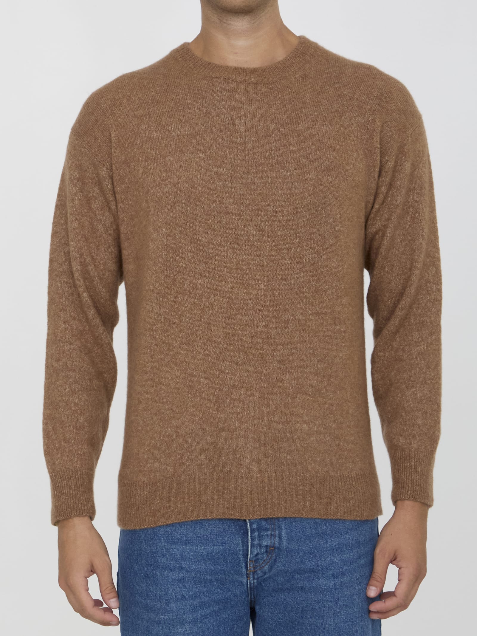 Shop Roberto Collina Cashmere Sweater In Brown