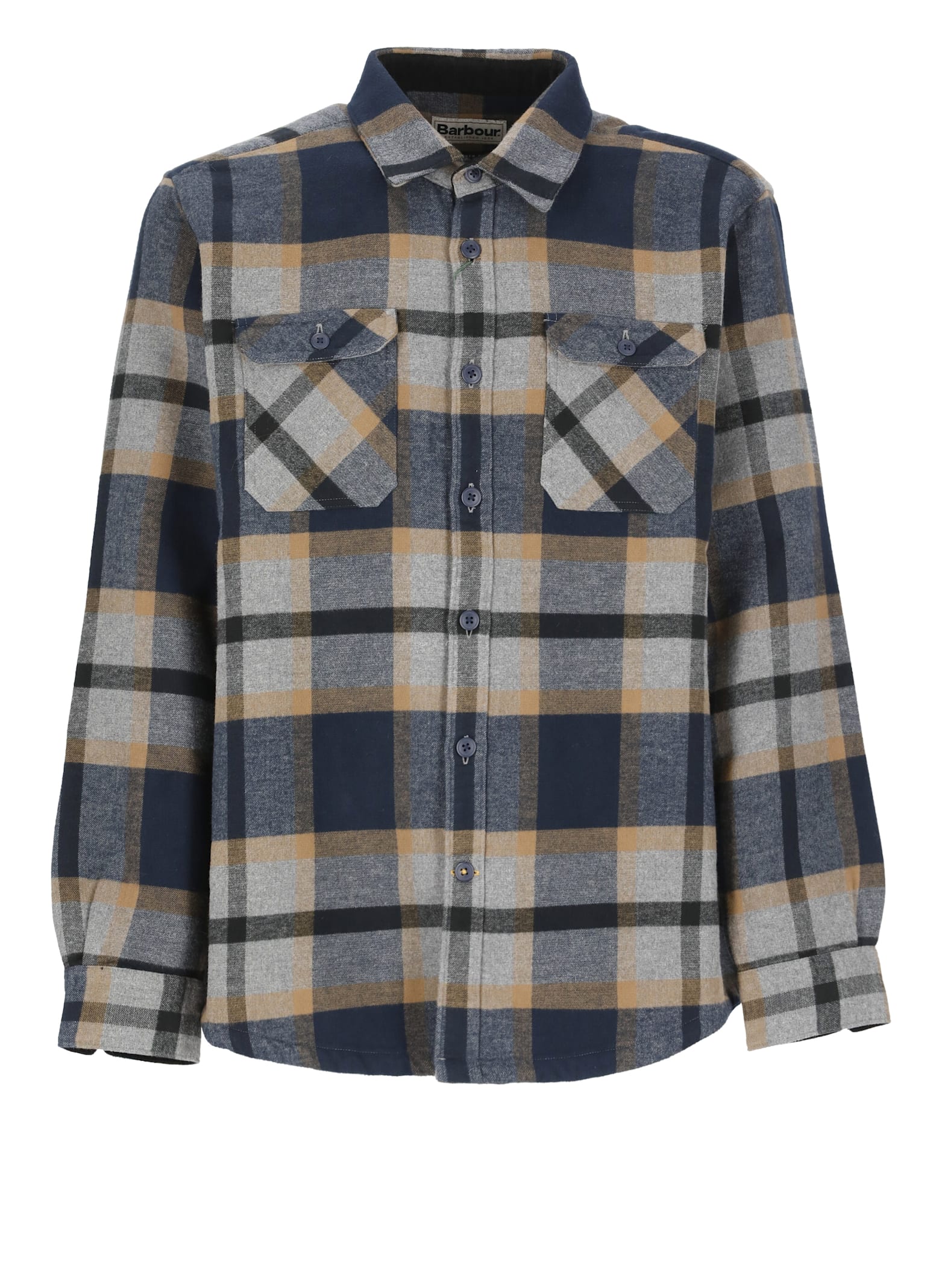 Shop Barbour Rhobell Shirt In Grey