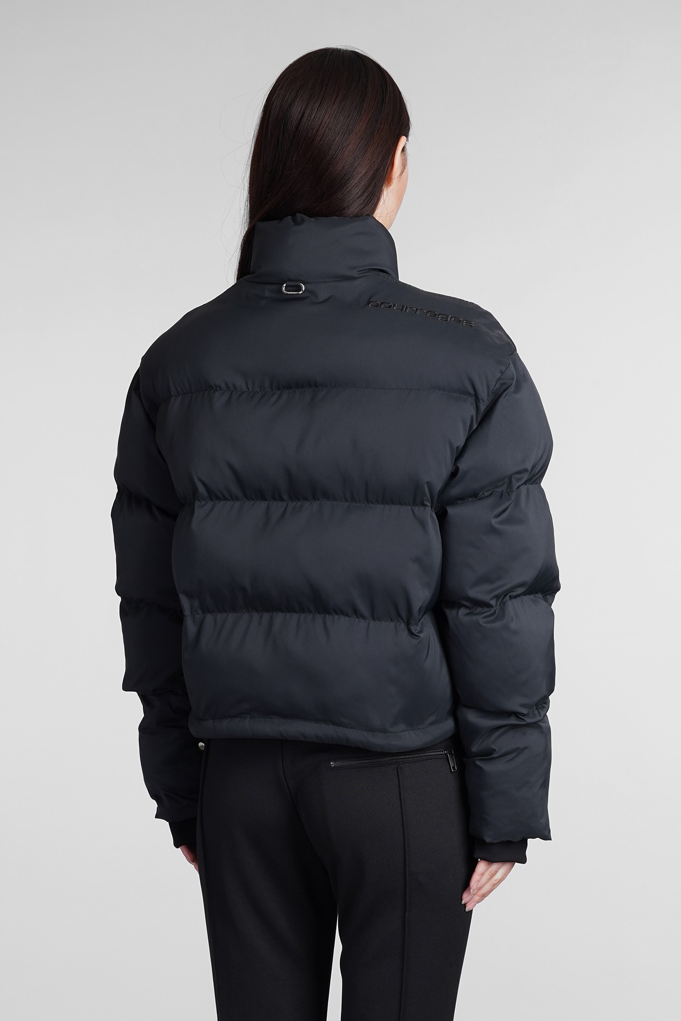 Courrèges Polyester Padded Jacket In Black