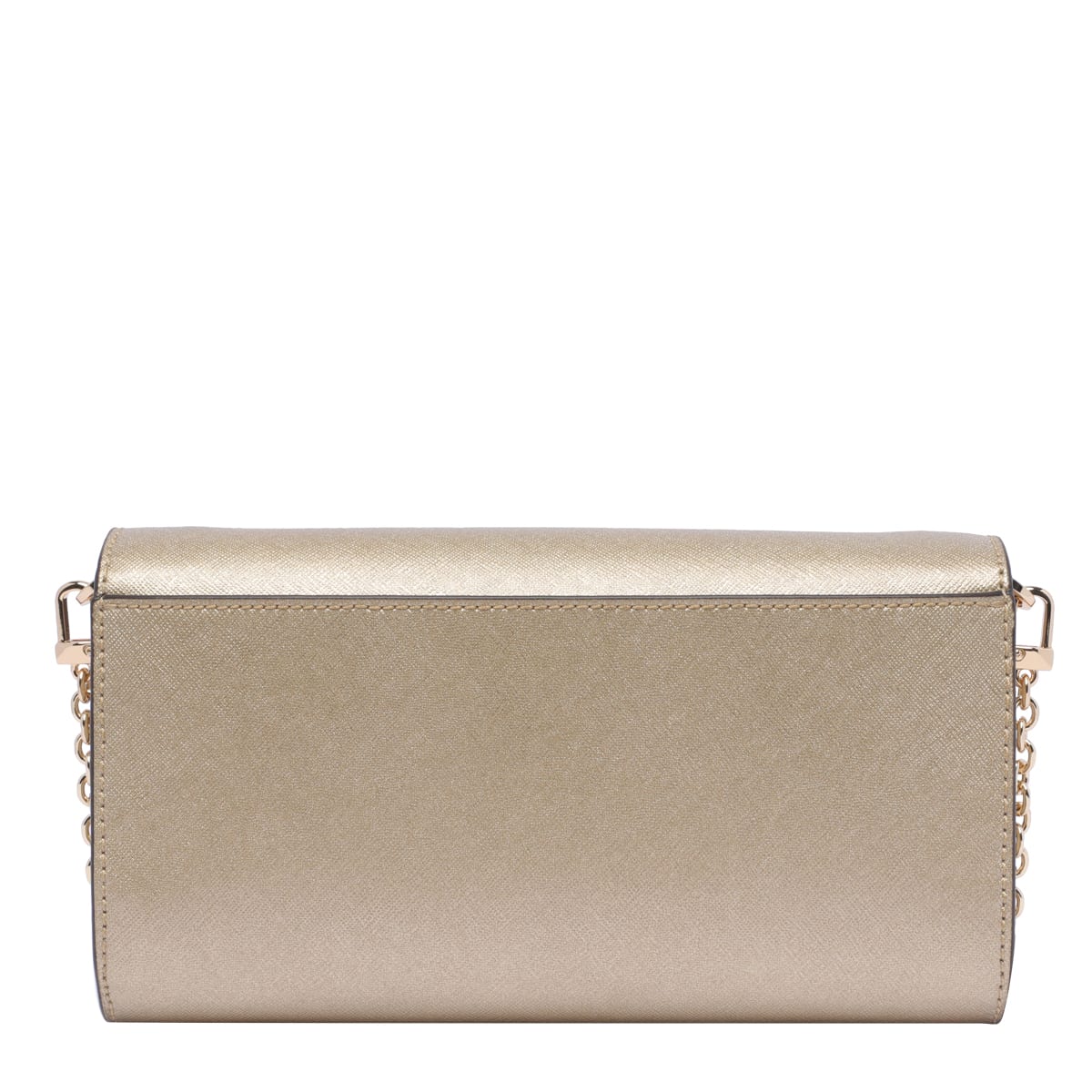 Michael Michael Kors Mona Clutch In Pale Gold