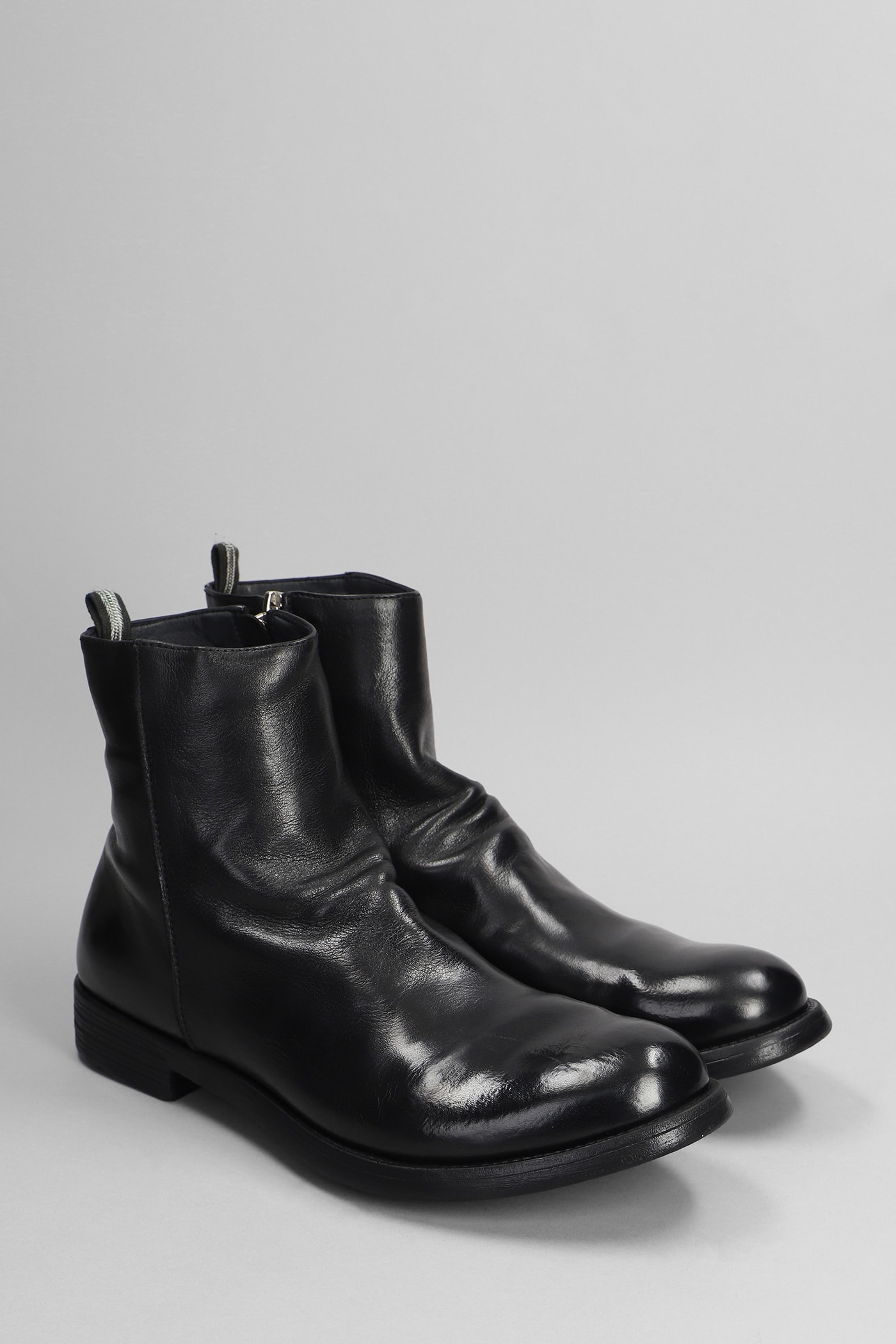 Shop Officine Creative Hive 010 Ankle Boots In Black Leather