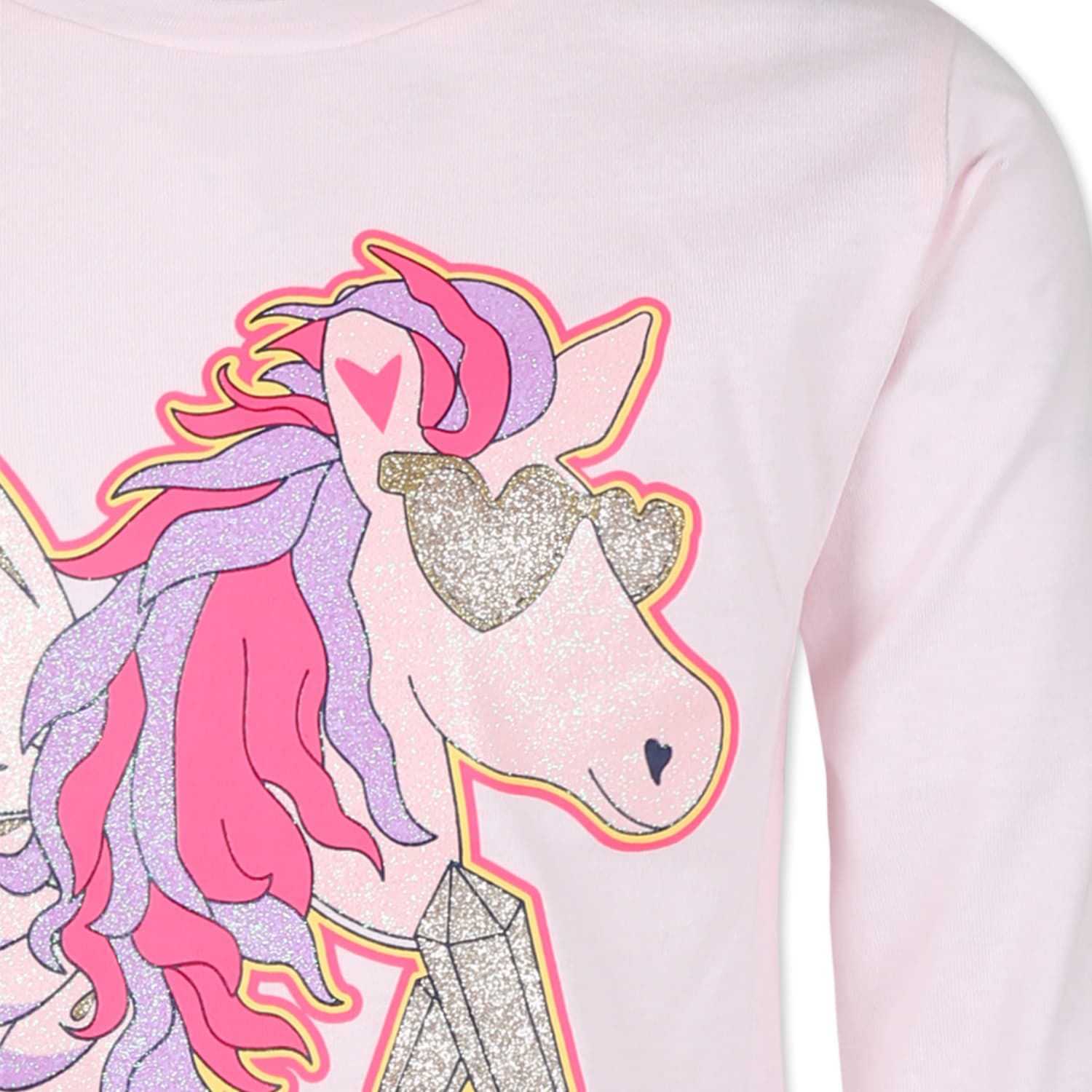 Billieblush Pink T-shirt For Girl With Unicorn In Pink