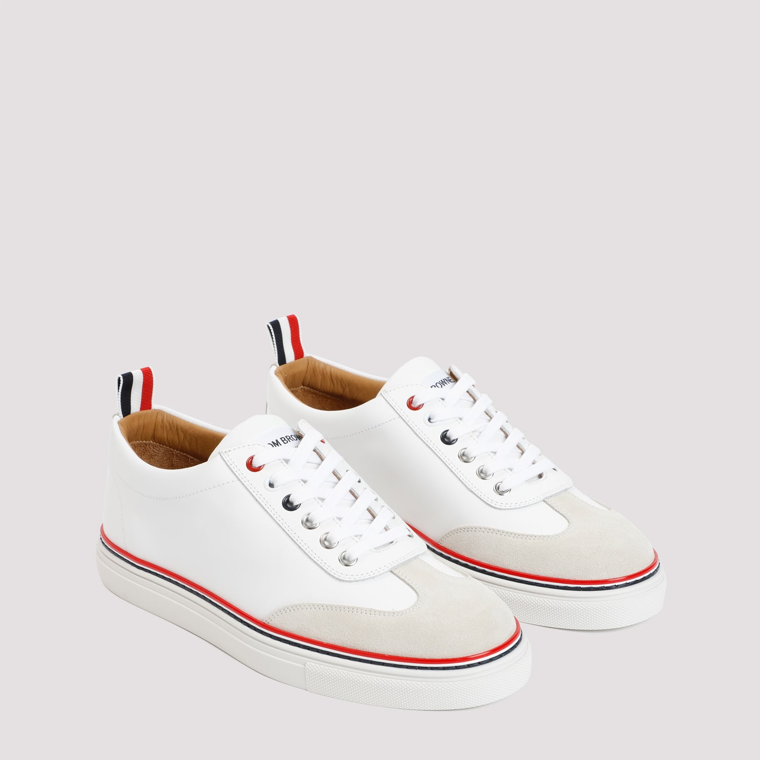 Shop Thom Browne Lo-top Trainer In White