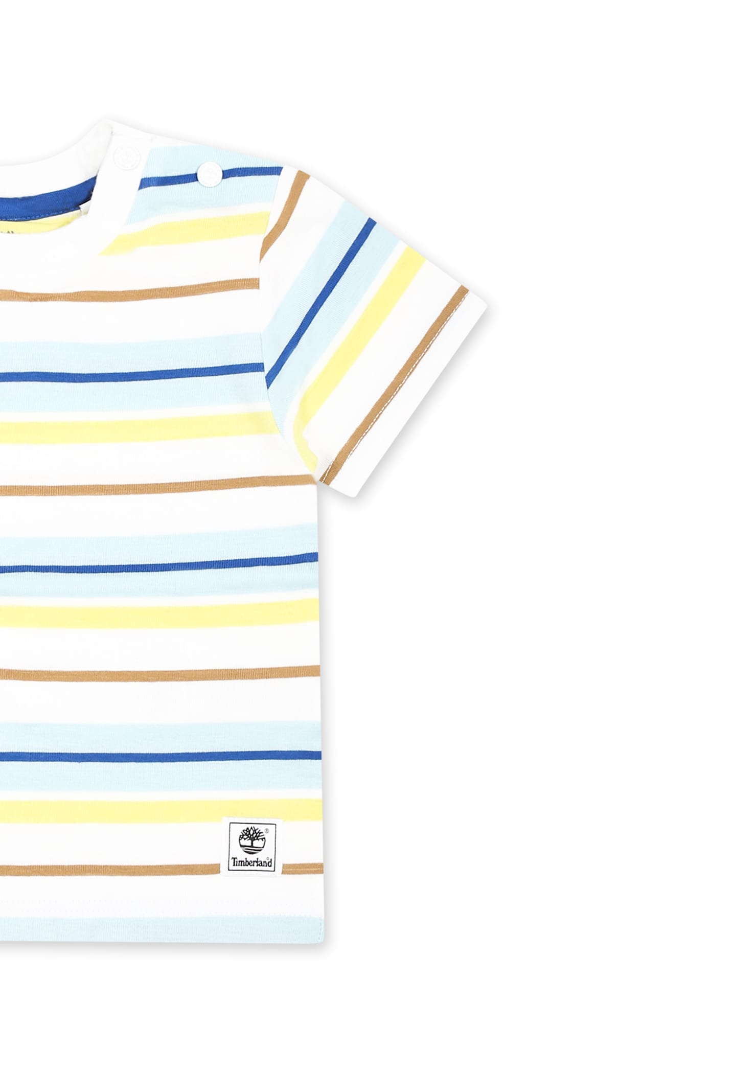 Timberland Multicolor T-shirt For Baby Boy With Logo In Multicolor