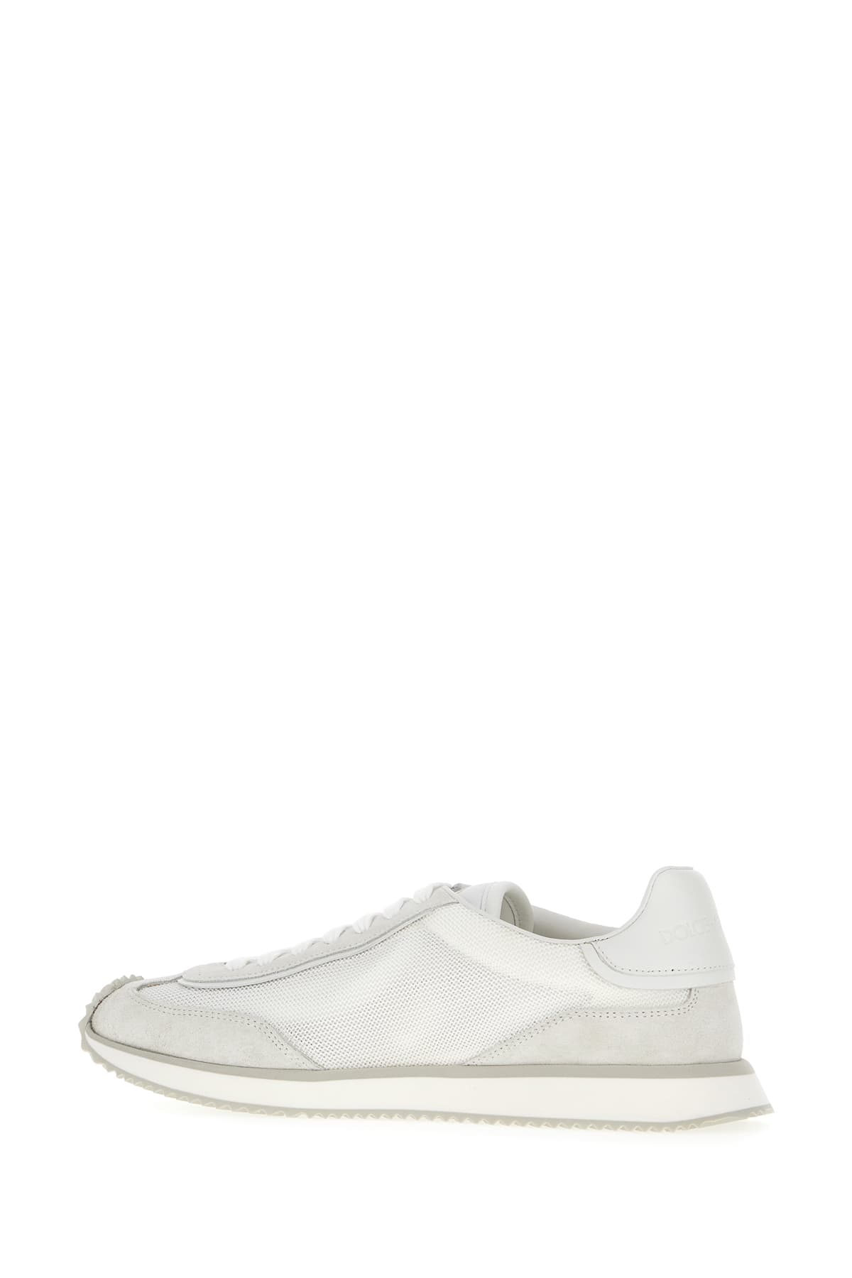 Shop Dolce & Gabbana Multicolor Mesh And Split Leather Cushion Sneakers In Bianco Bianco