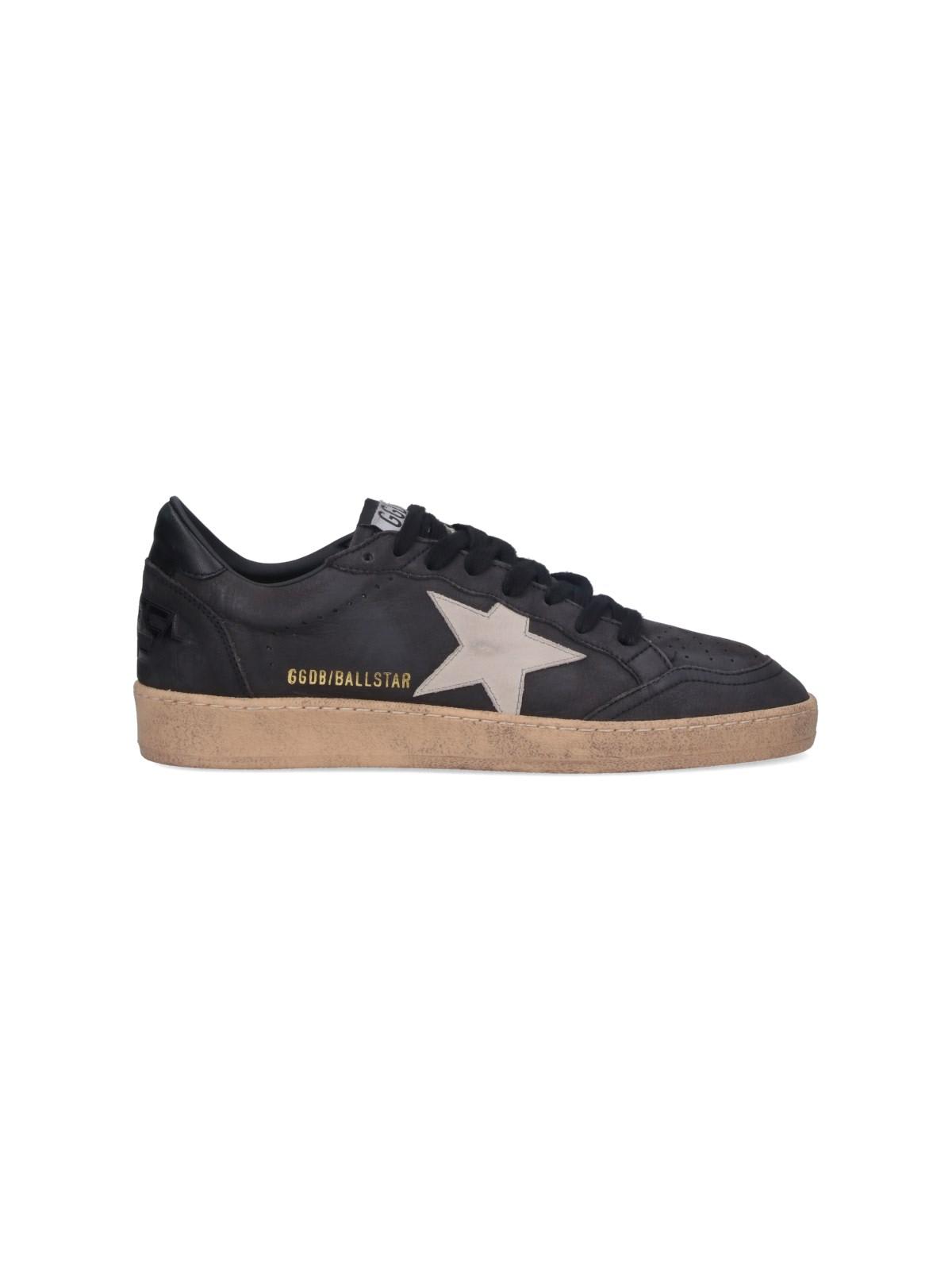 Shop Golden Goose Ball Star Sneakers In Grey