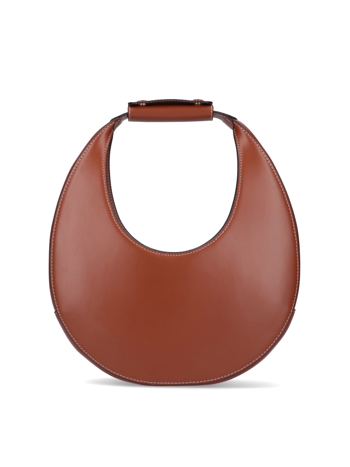 Shop Staud Shoulder Bag Moon In Brown