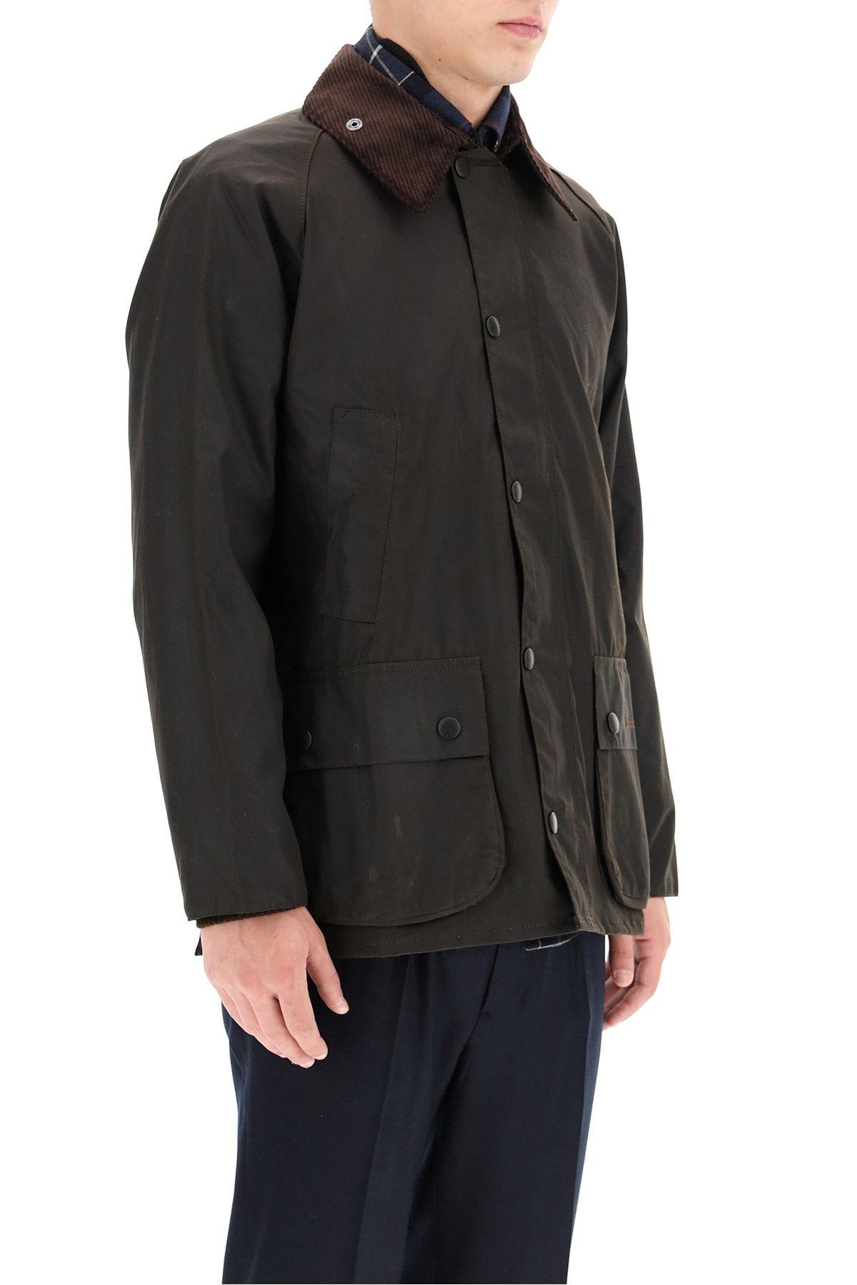 Barbour Classic Bedal Jacket In Waxed Cotton In Green