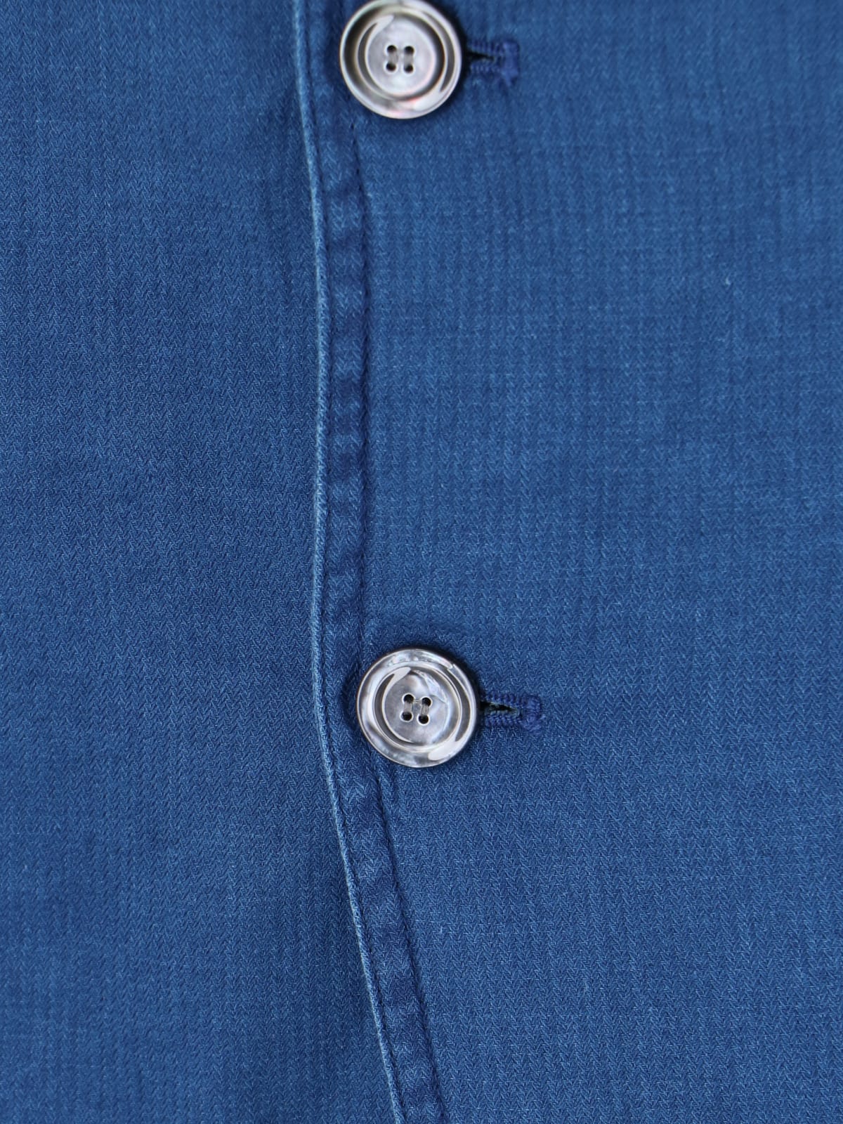 Shop Aspesi Cotton Blazer In Blue