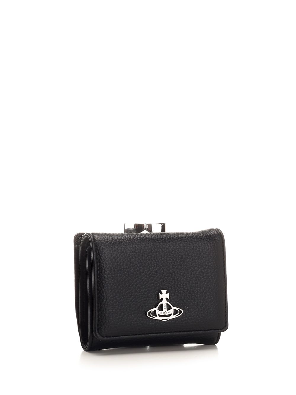 Shop Vivienne Westwood Small Frame Wallet In Black