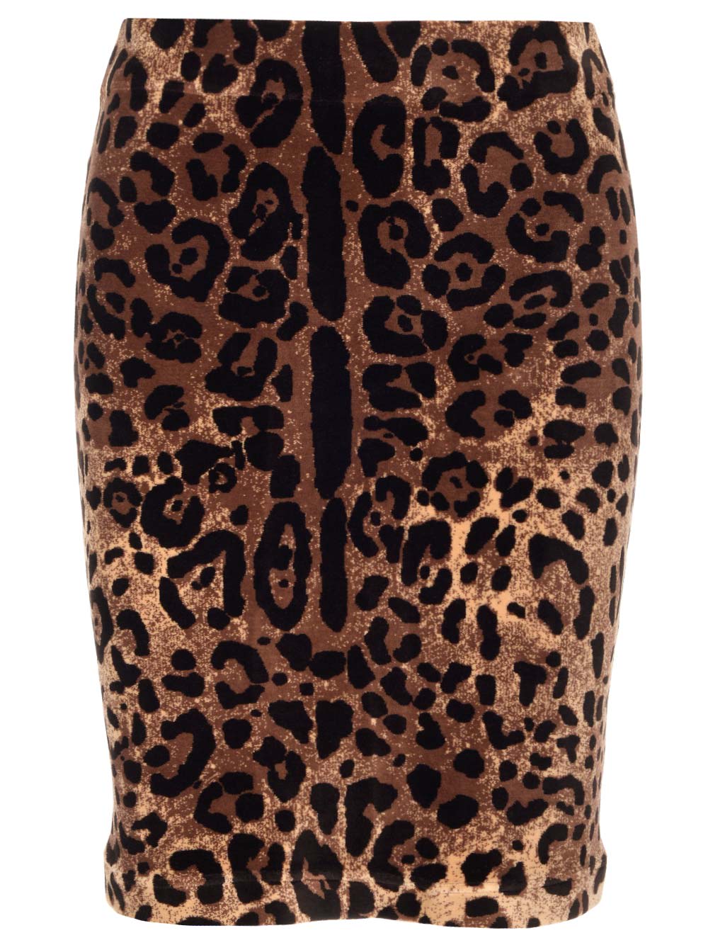Dolce & Gabbana Leopard-print Cotton-blend Chenille Mini Skirt In Animalier