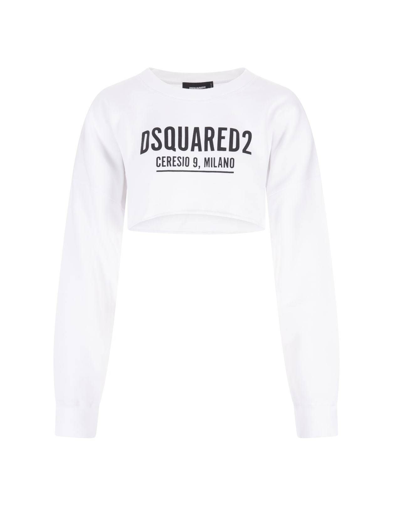 Woman White dsquared2 Ceresio 9, Milano Cropped Sweatshirt