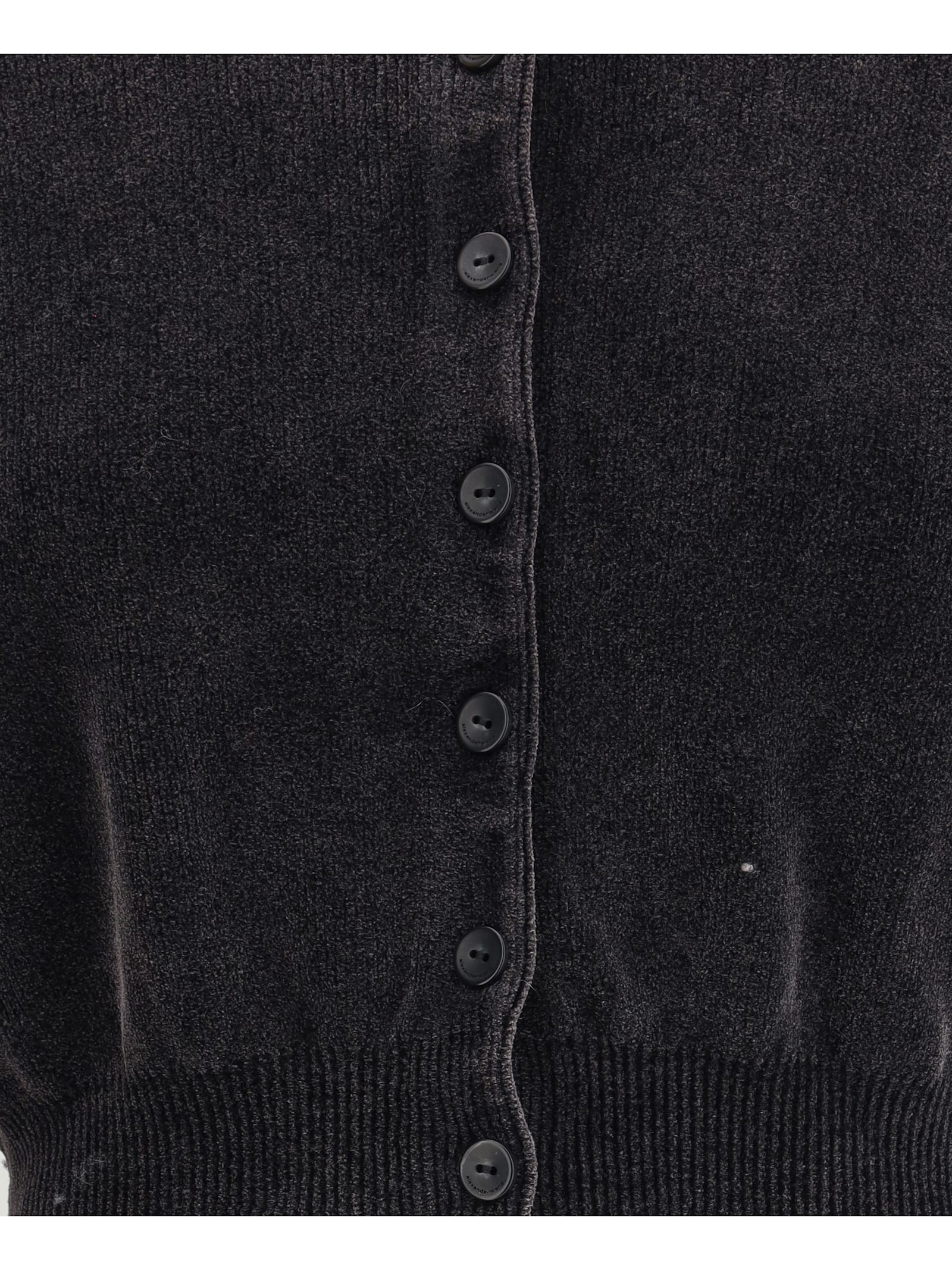 Alexander Wang Women Polo Cardigan Crop