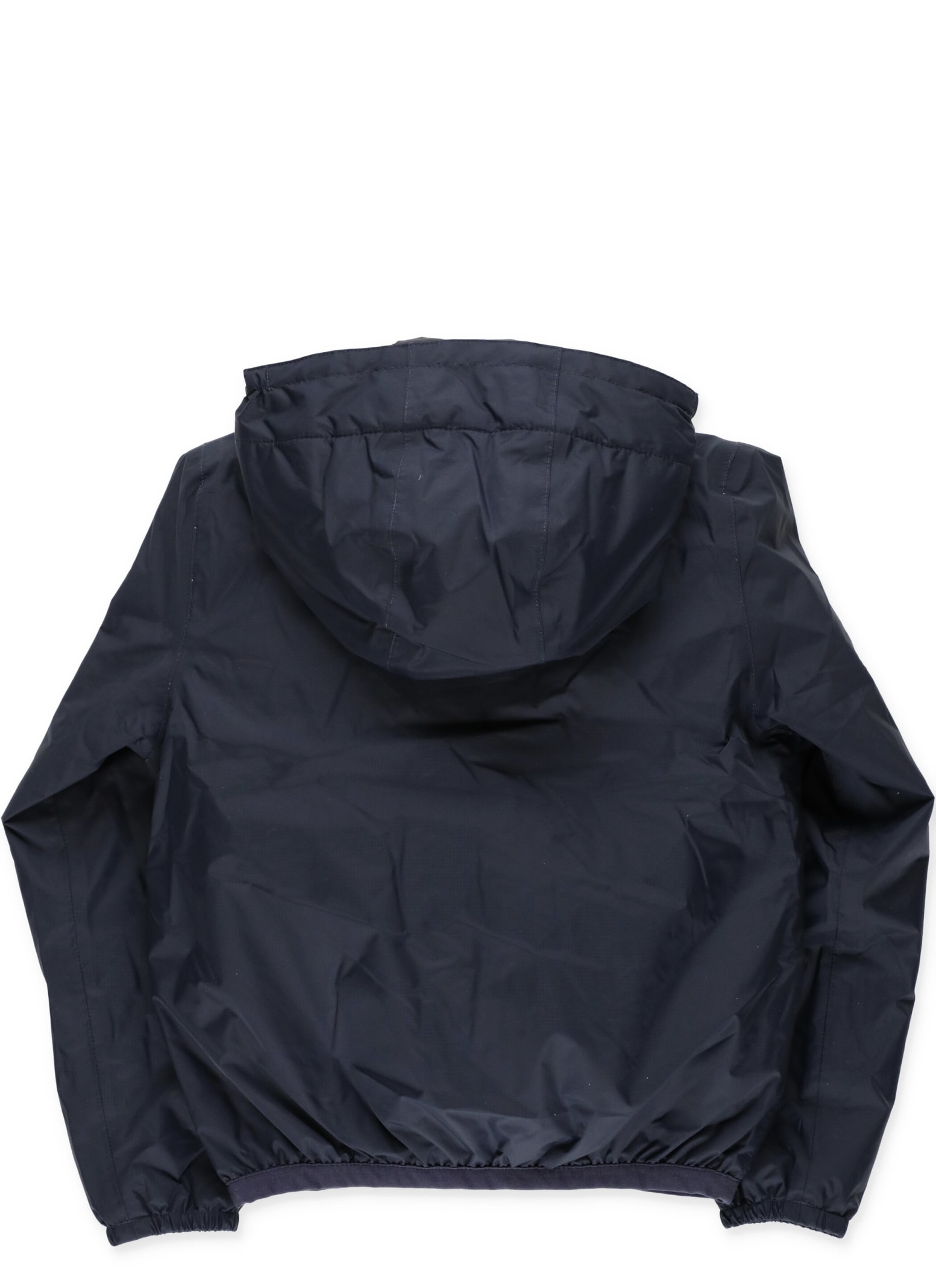 Shop K-way Claude Warm Rain Coat In Blue Depht