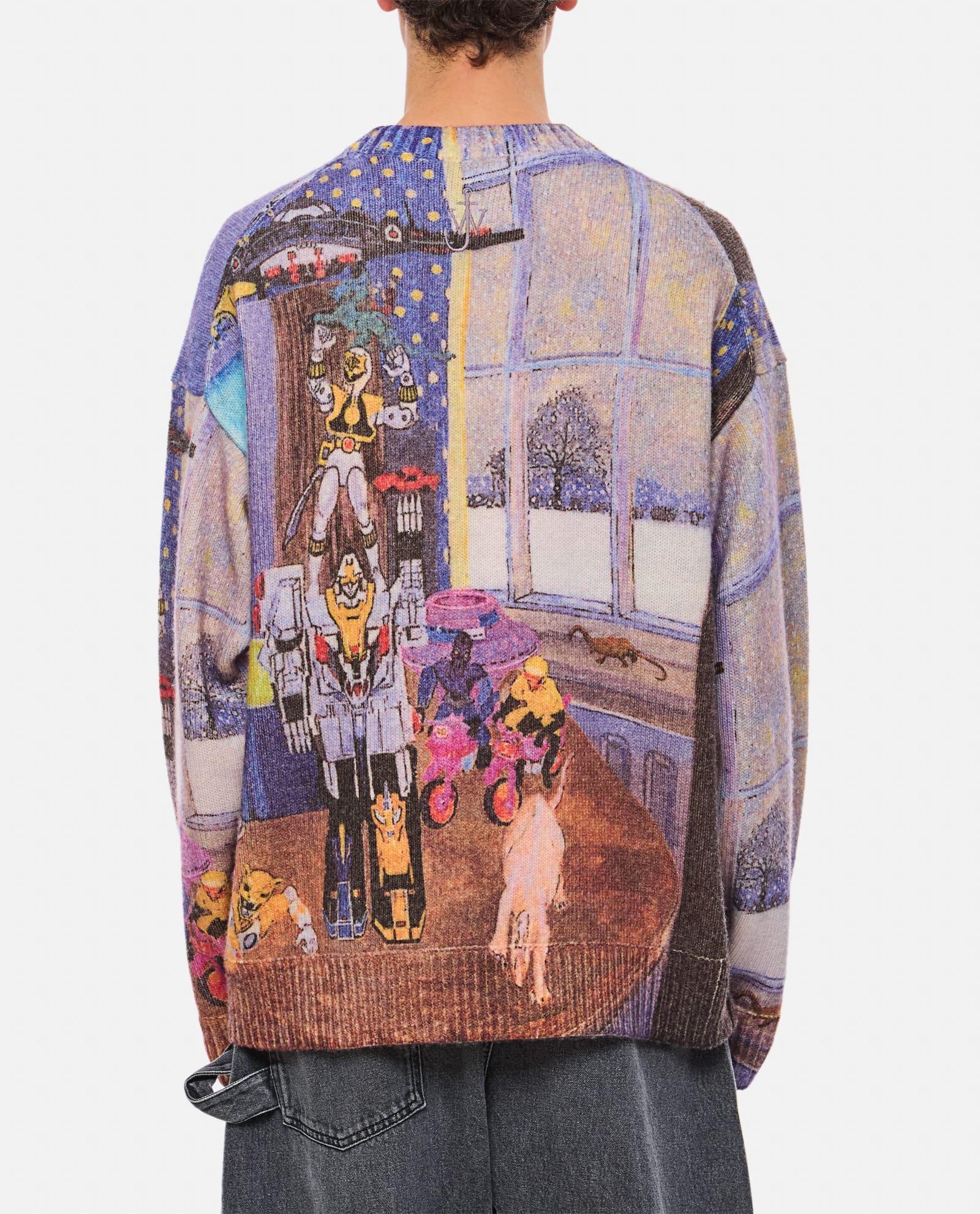 Shop Jw Anderson Printed Jumper In Multicolour