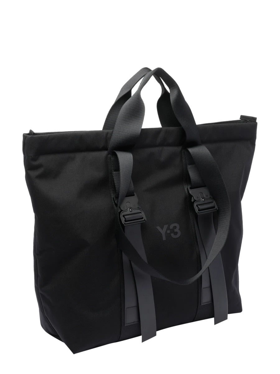 Y-3 Shopper With Logo In Black