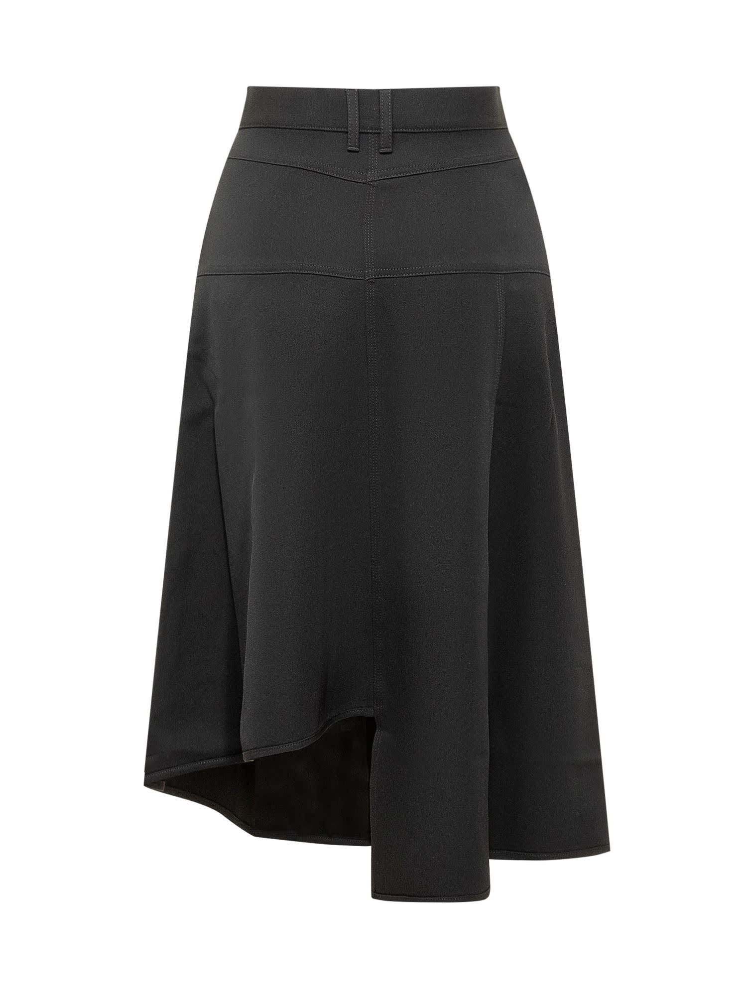 Shop Jw Anderson A-line Patchwork Skirt In Black