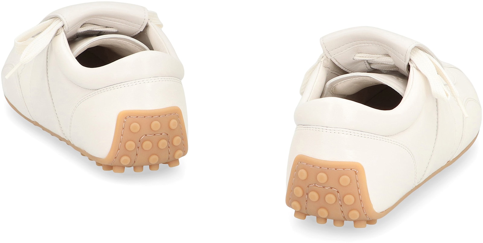 Tod's Tods T-marathon Leather Sneakers In White