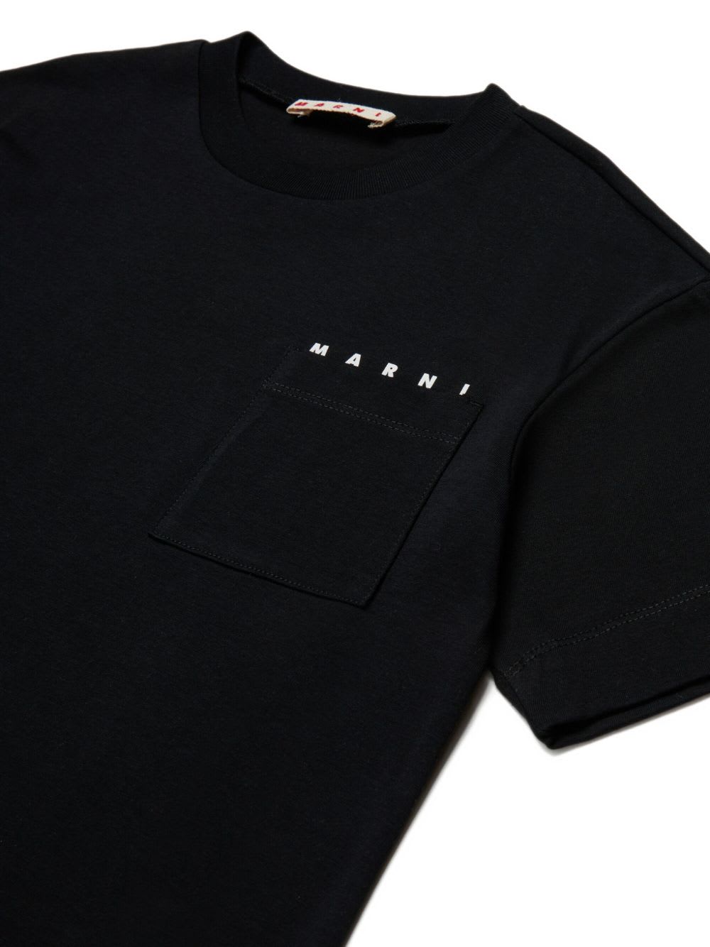 Marni Kids Cotton T-shirt In Black
