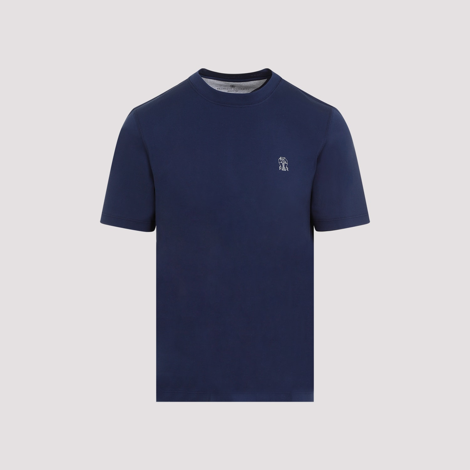 Shop Brunello Cucinelli T-shirt In Blu Indigo