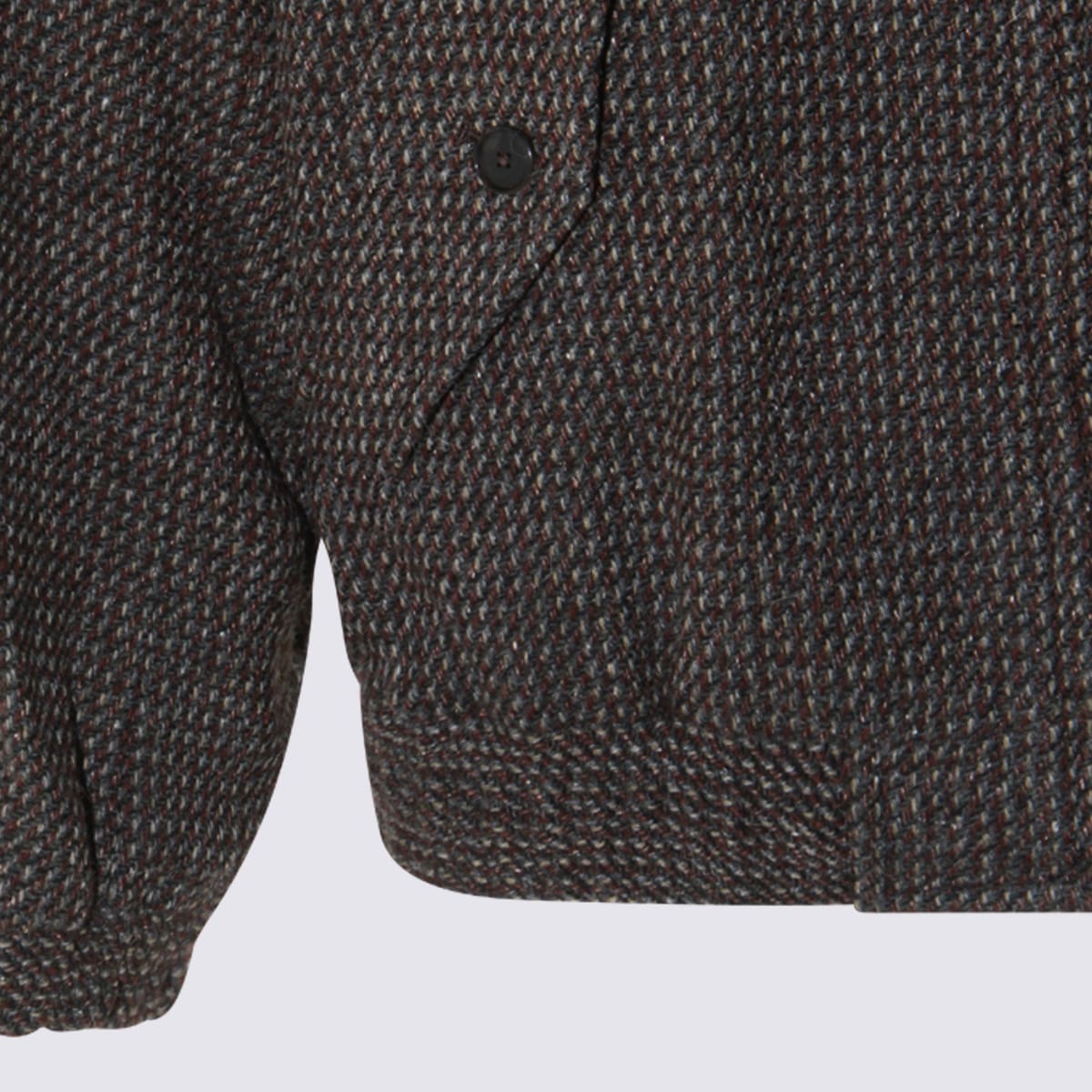 Auralee High-neck Bomber Jacket In Brown
