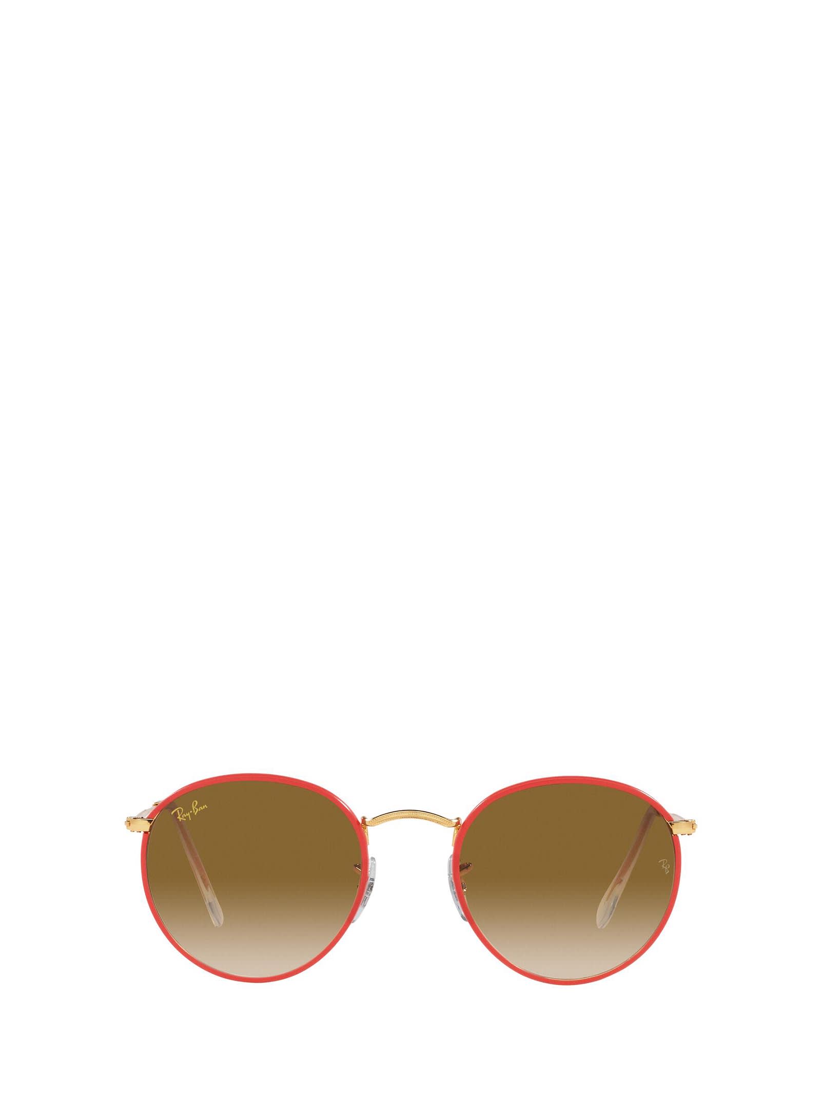 Ray Ban Ray-ban Rb3447jm Red On Legend Gold Sunglasses